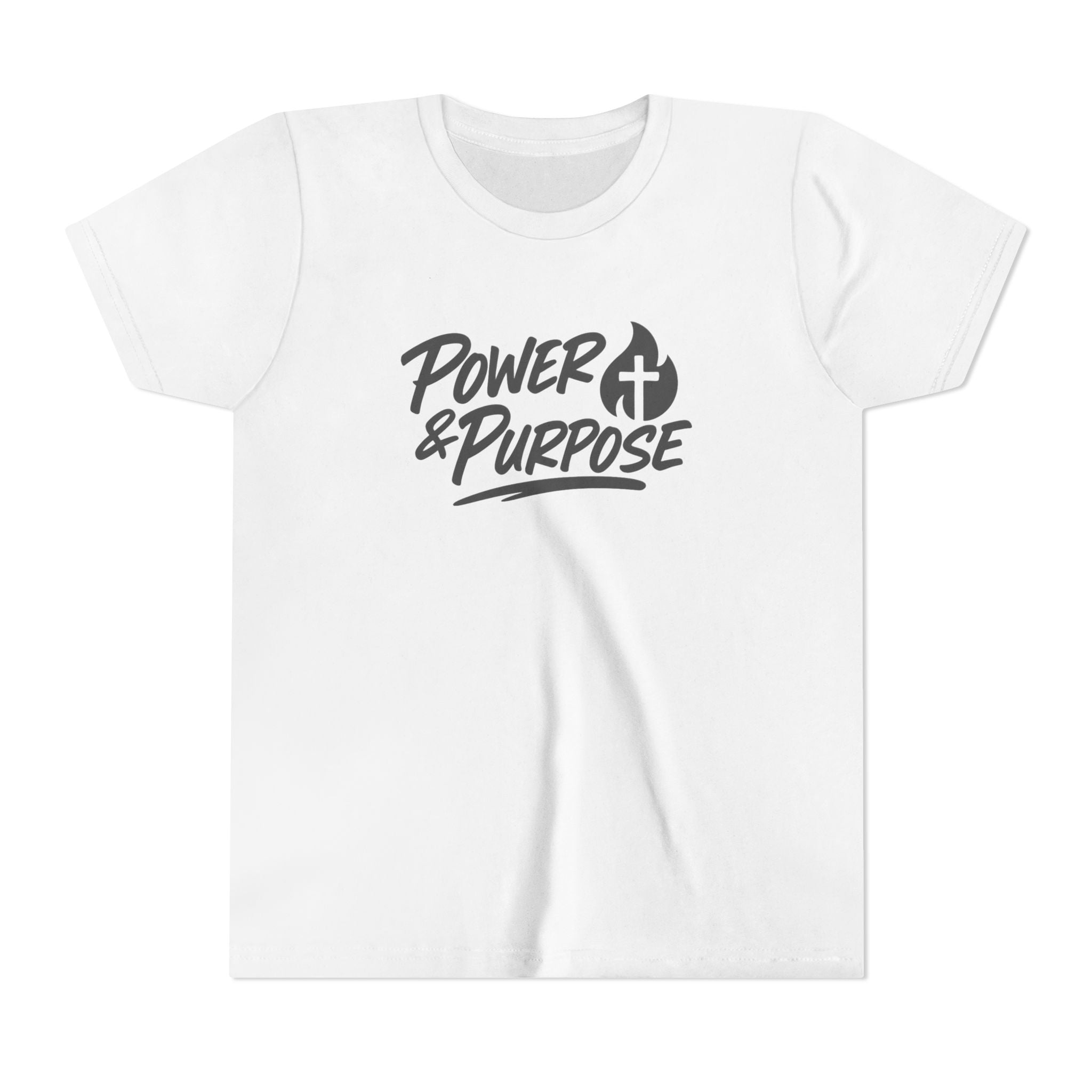 Youth Tee — "Power & Purpose" Christian Kids T‑Shirt (Faith-Based Inspirational)
