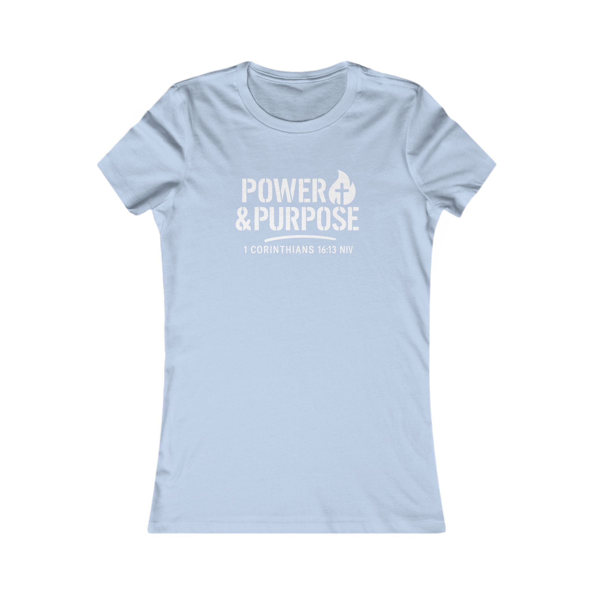 Women's Favorite Tee Power & Purpose — Classic White Fitted Women's T‑Shirt