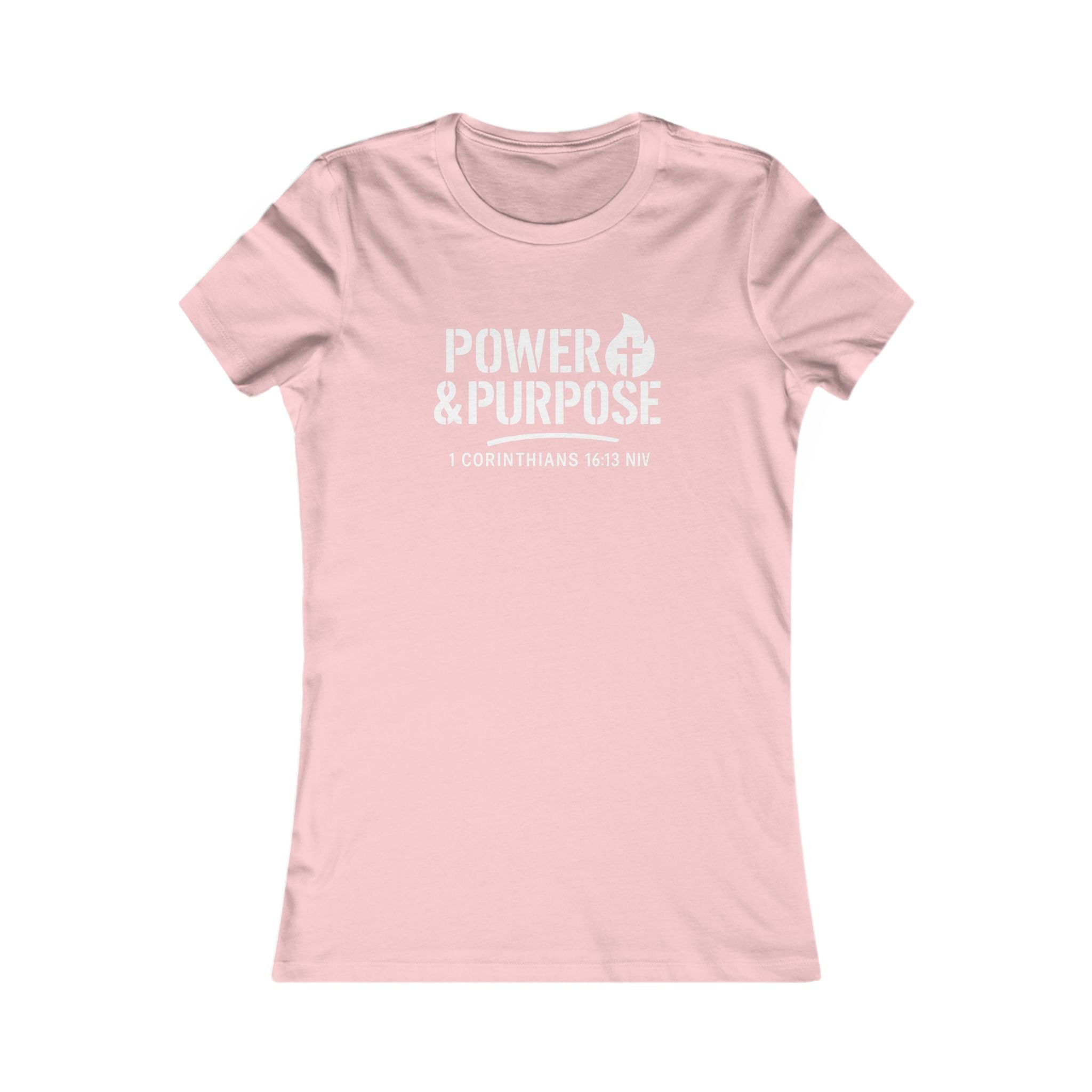Women's Favorite Tee Power & Purpose — Classic White Fitted Women's T‑Shirt