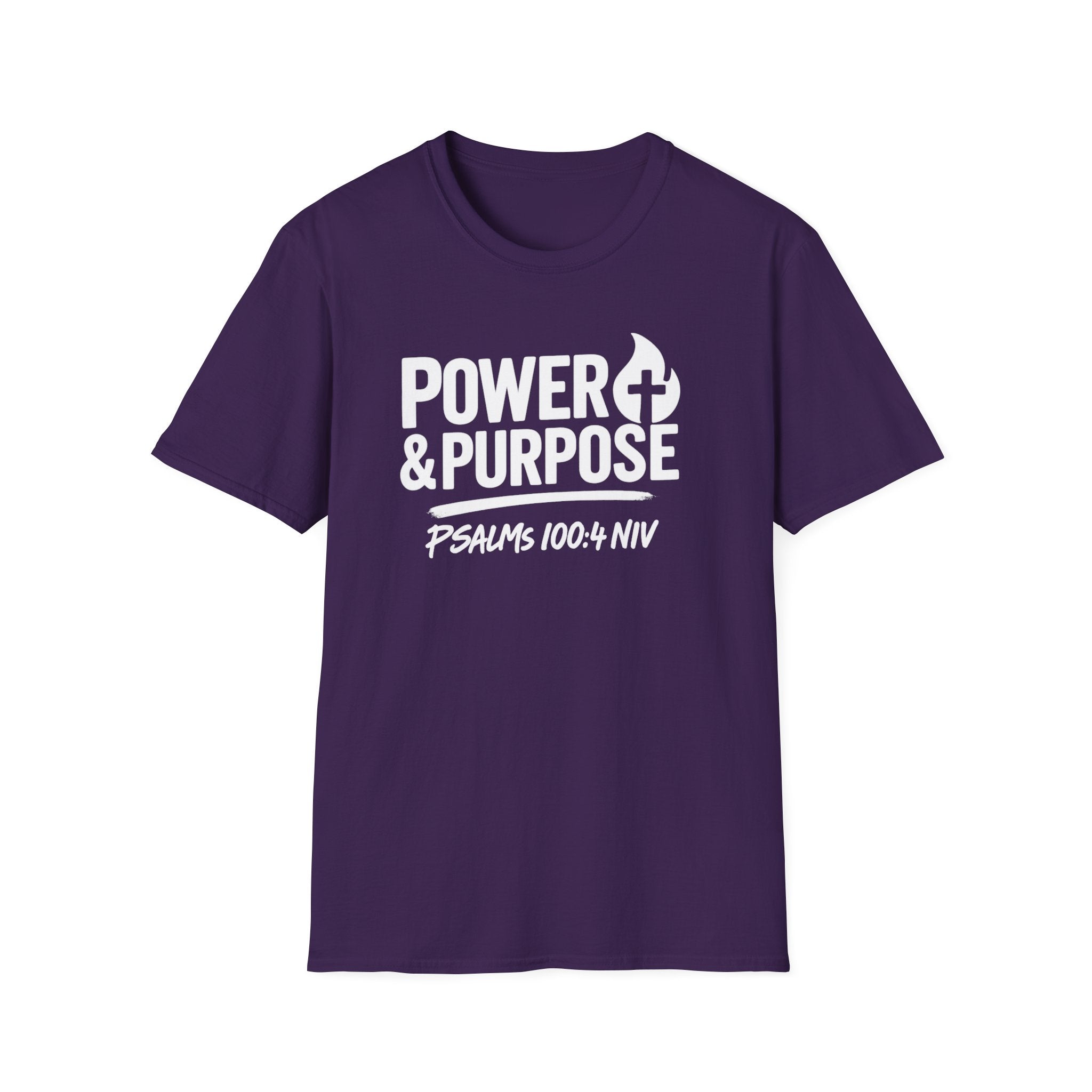 Power & Purpose T-Shirt – Psalm 118:100-4 NIV Christian Faith Tee