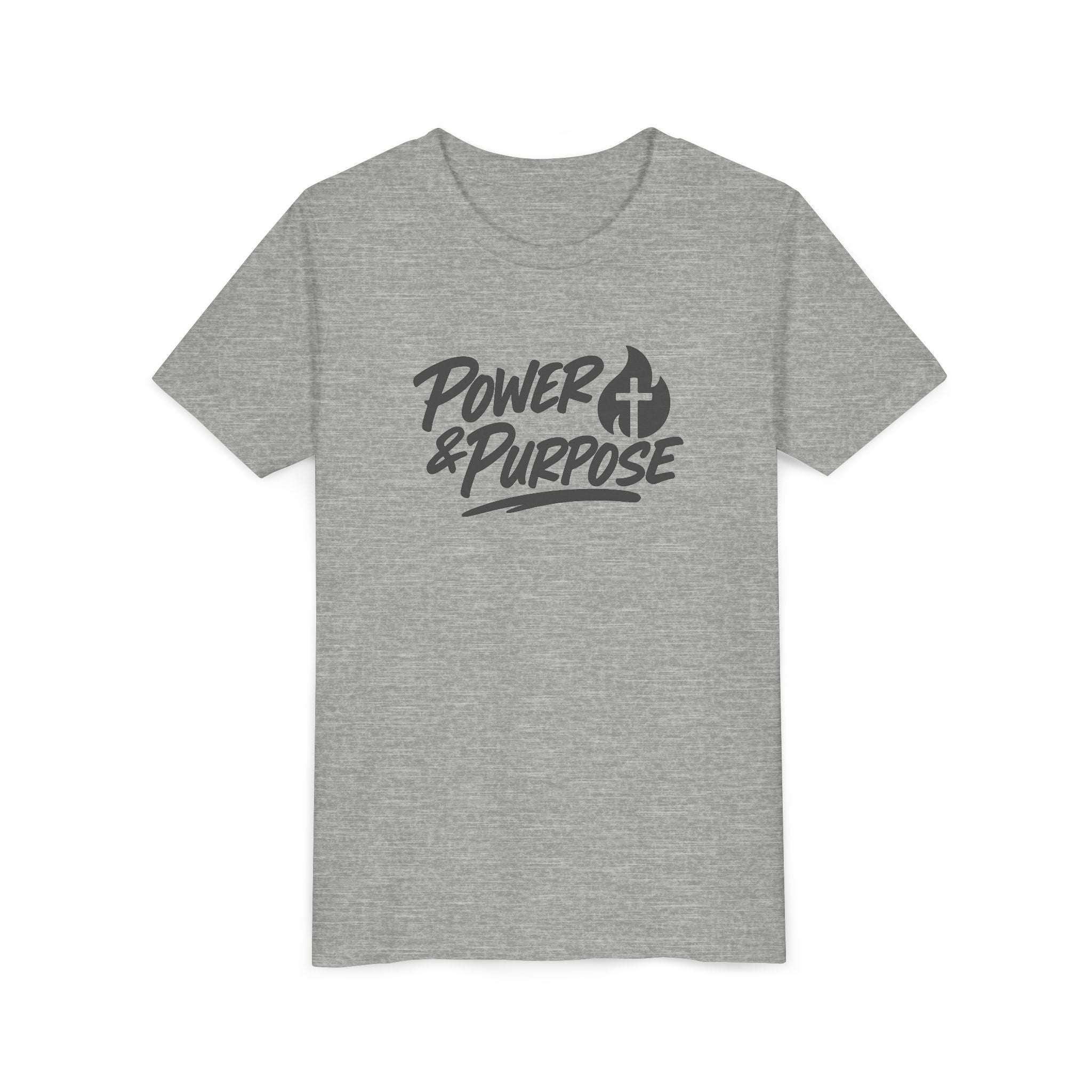 Youth Tee — "Power & Purpose" Christian Kids T‑Shirt (Faith-Based Inspirational)
