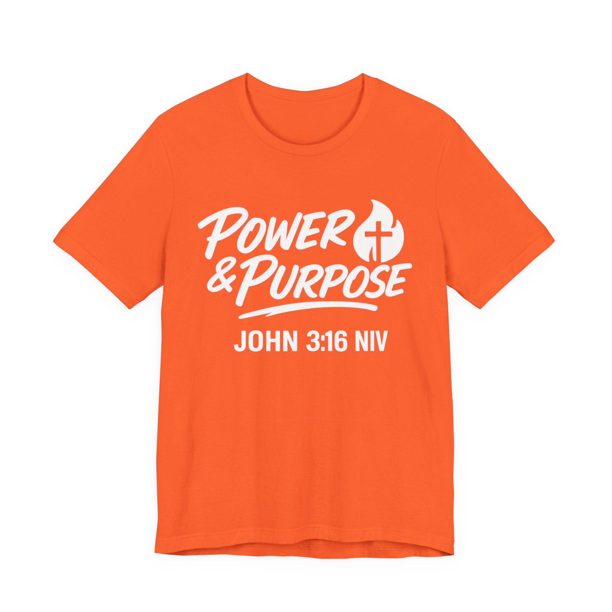 Power & Purpose John 3:16 Tee — ‘Jesus Saves’ Cross Graphic T-Shirt