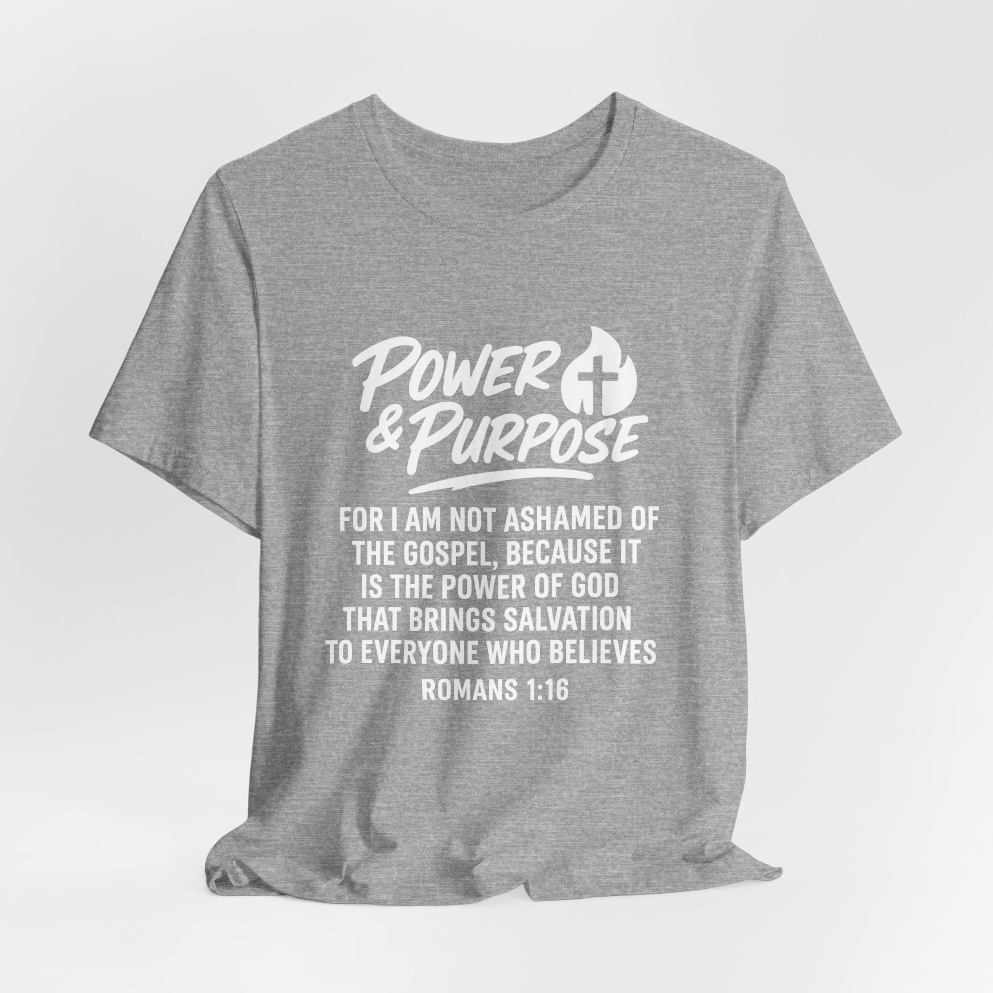 Power & Purpose -Romans 1:16 Short Sleeve Tee