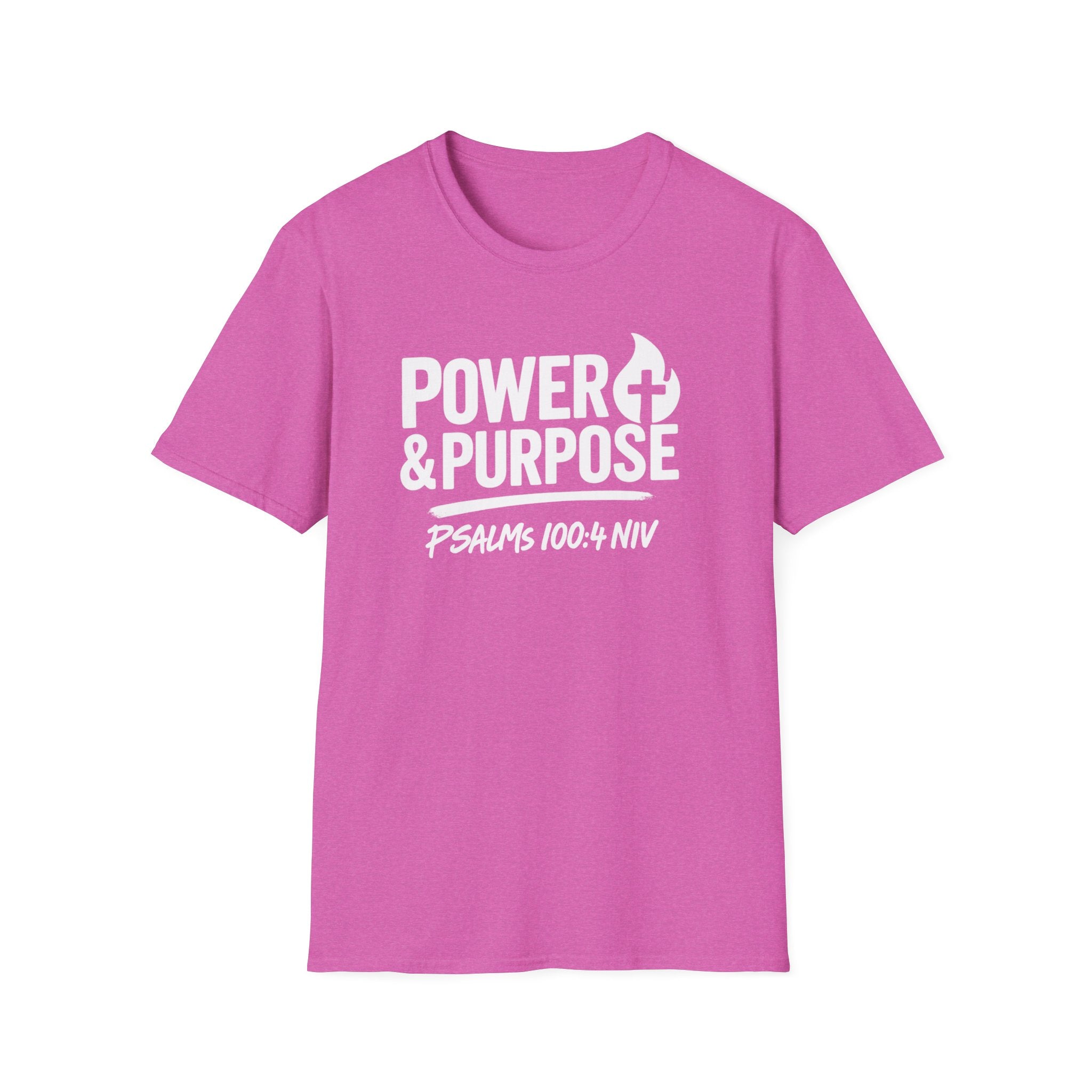 Power & Purpose T-Shirt – Psalm 118:100-4 NIV Christian Faith Tee