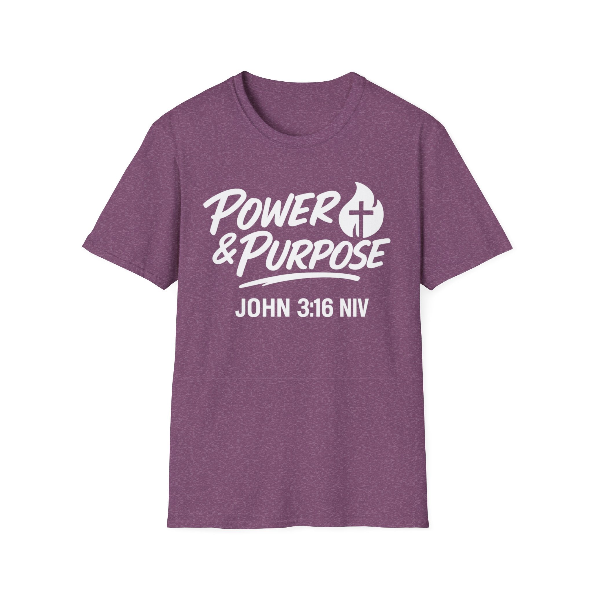 Power & Purpose John 3:16 Tee — ‘Jesus Saves’ Cross Graphic T-Shirt