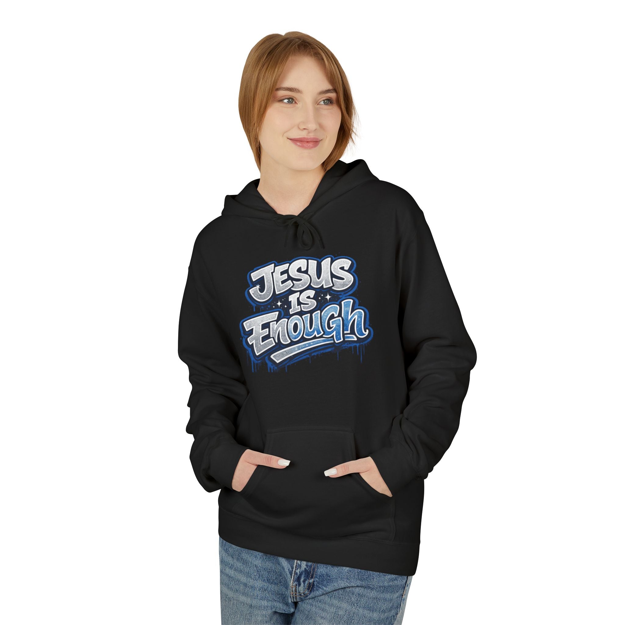 Jesus Enough Hoodie - Christian Faith Graphic Pullover