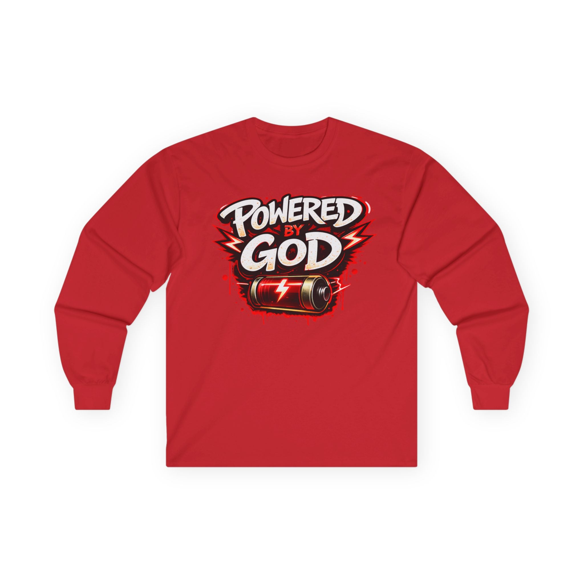 Powered by God Long Sleeve Tee