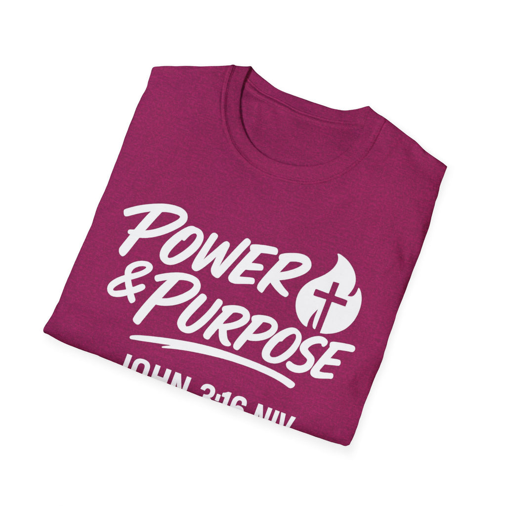 Power & Purpose John 3:16 Tee — ‘Jesus Saves’ Cross Graphic T-Shirt