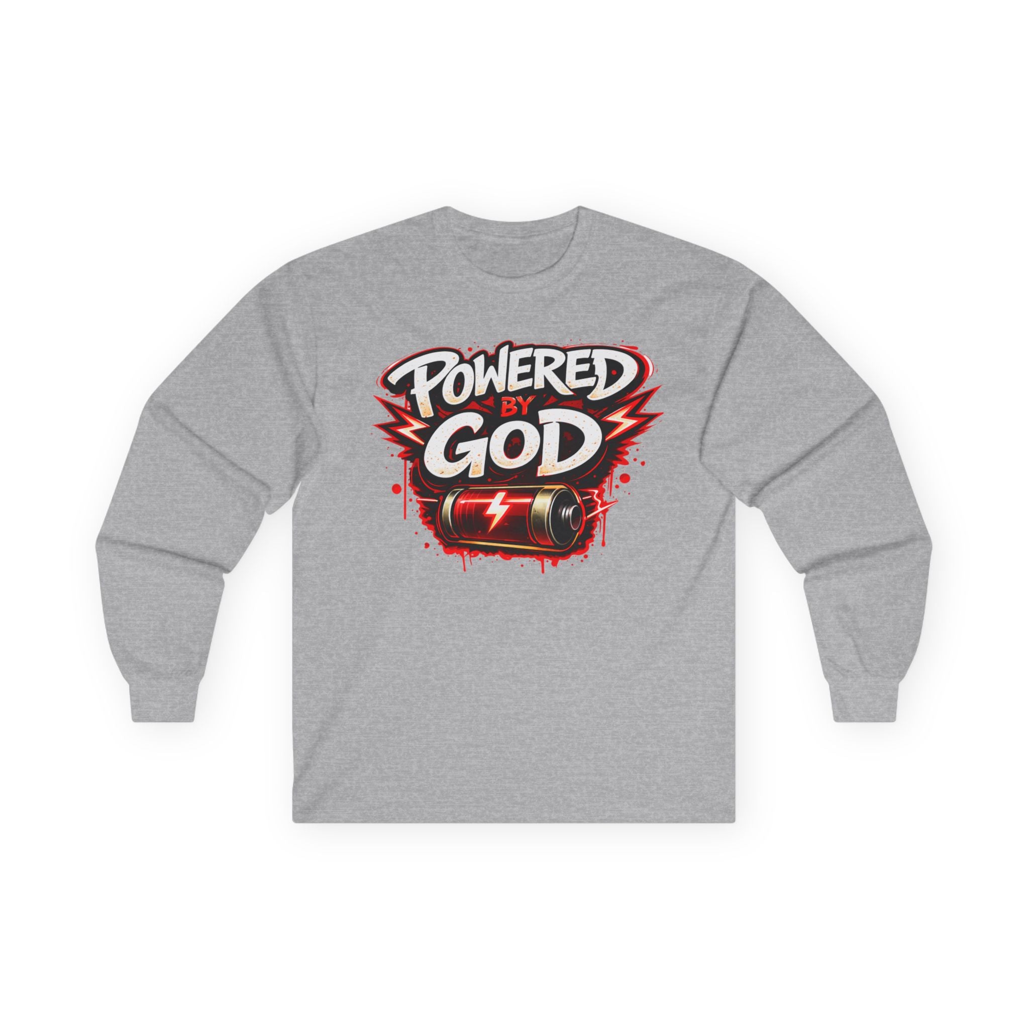 Powered by God Long Sleeve Tee