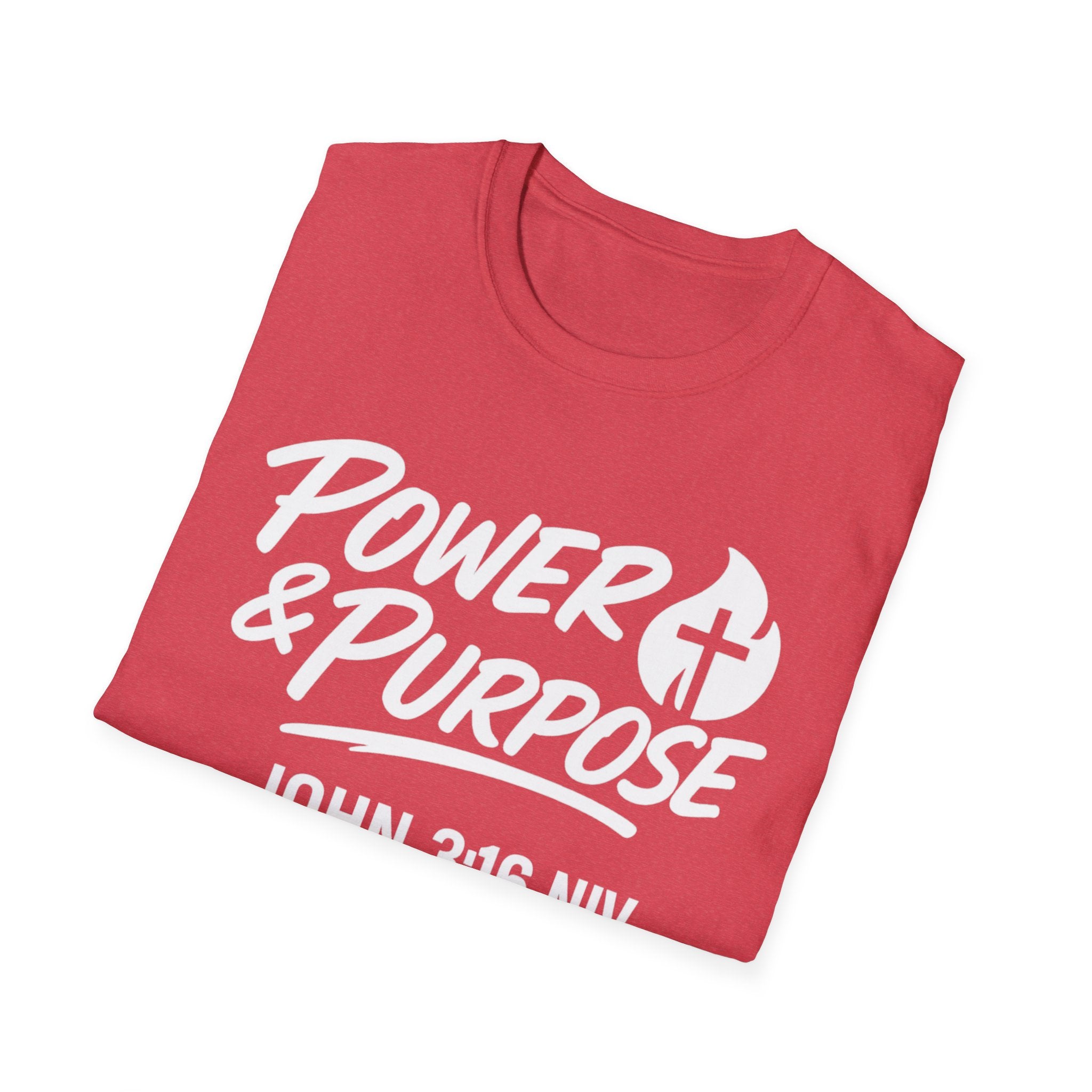 Power & Purpose John 3:16 Tee — ‘Jesus Saves’ Cross Graphic T-Shirt