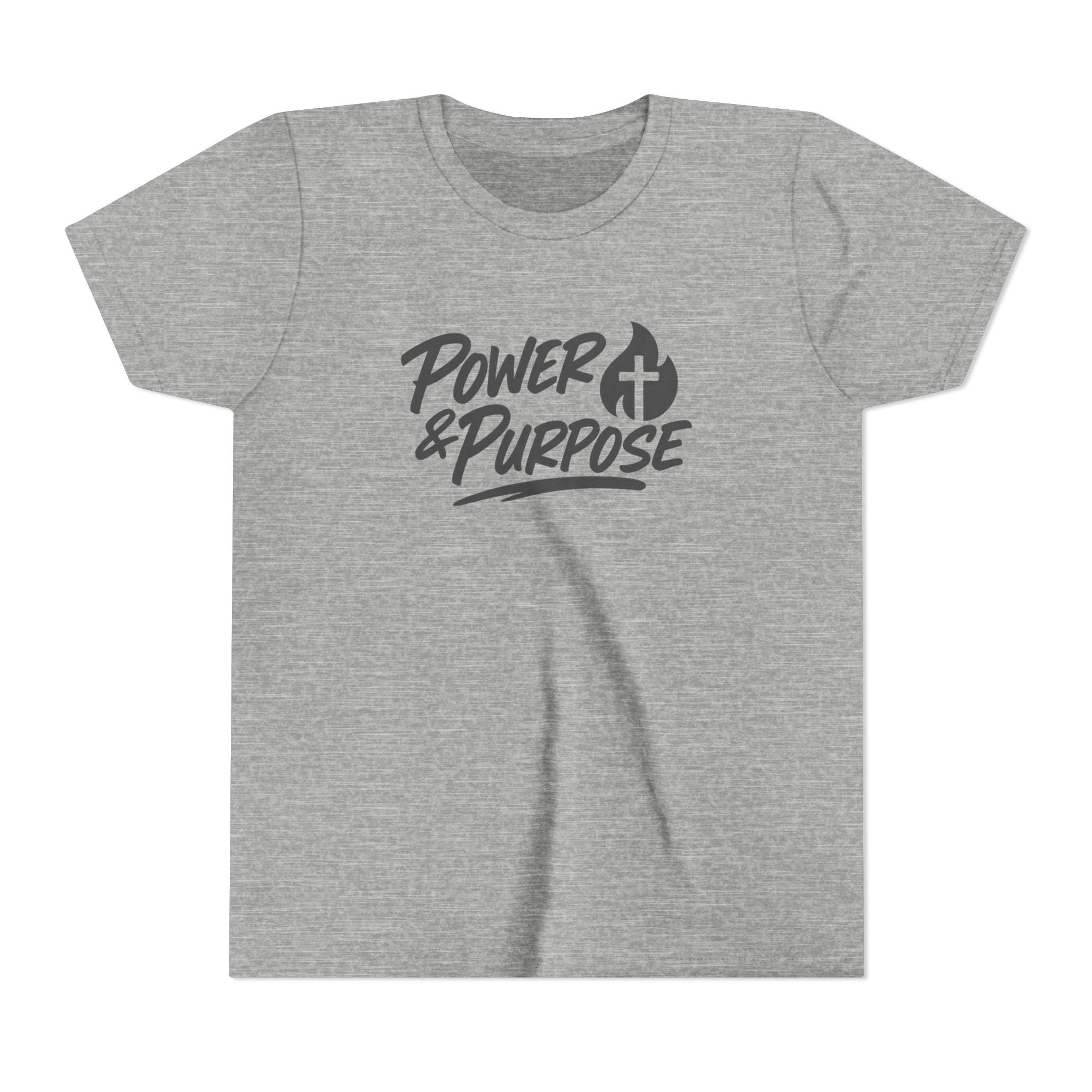 Youth Tee — "Power & Purpose" Christian Kids T‑Shirt (Faith-Based Inspirational)