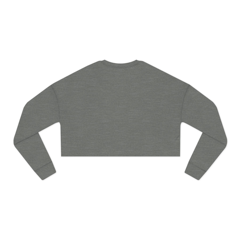 Cropped Sweatshirt — "Power & Purpose" Script Logo Crop Top