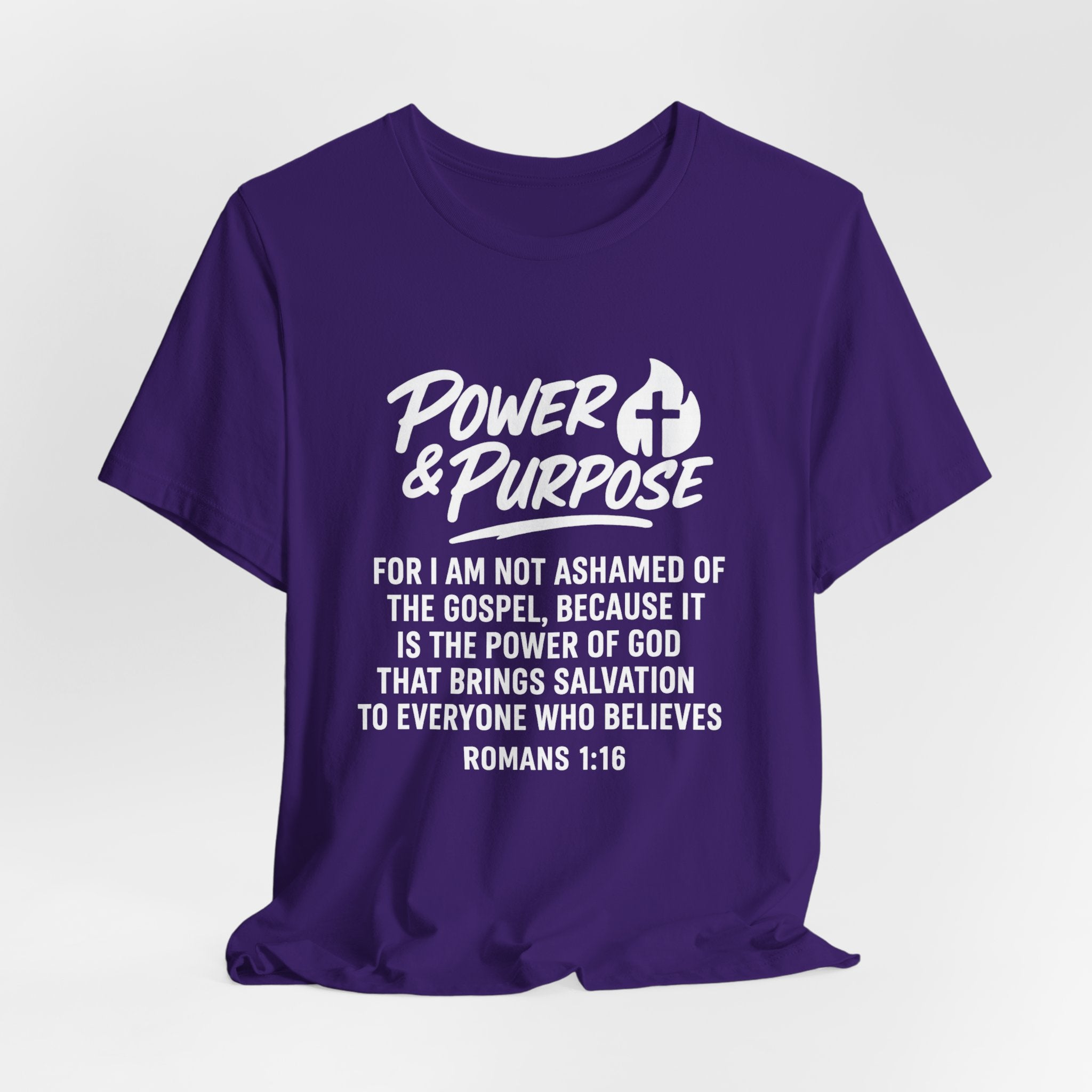 Power & Purpose -Romans 1:16 Short Sleeve Tee