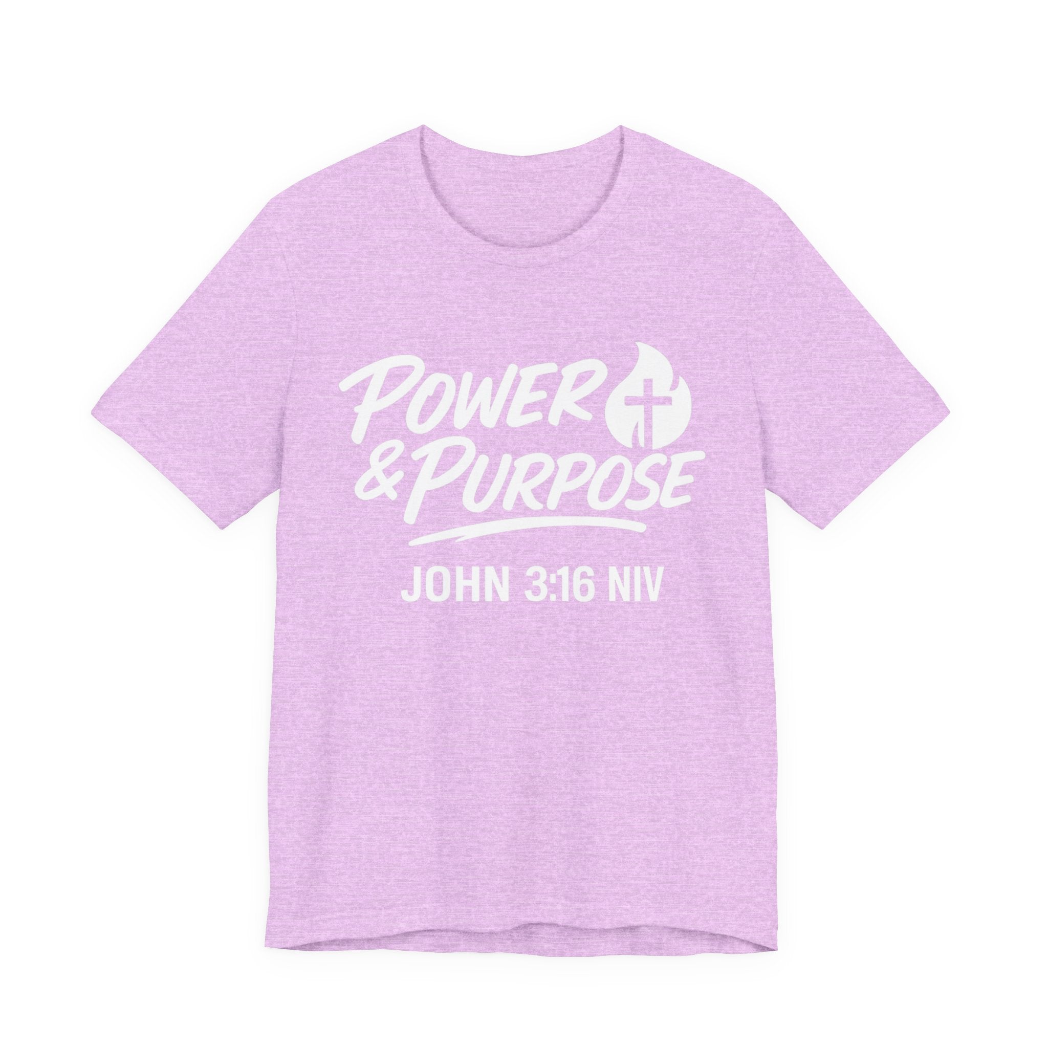 Power & Purpose John 3:16 Tee — ‘Jesus Saves’ Cross Graphic T-Shirt