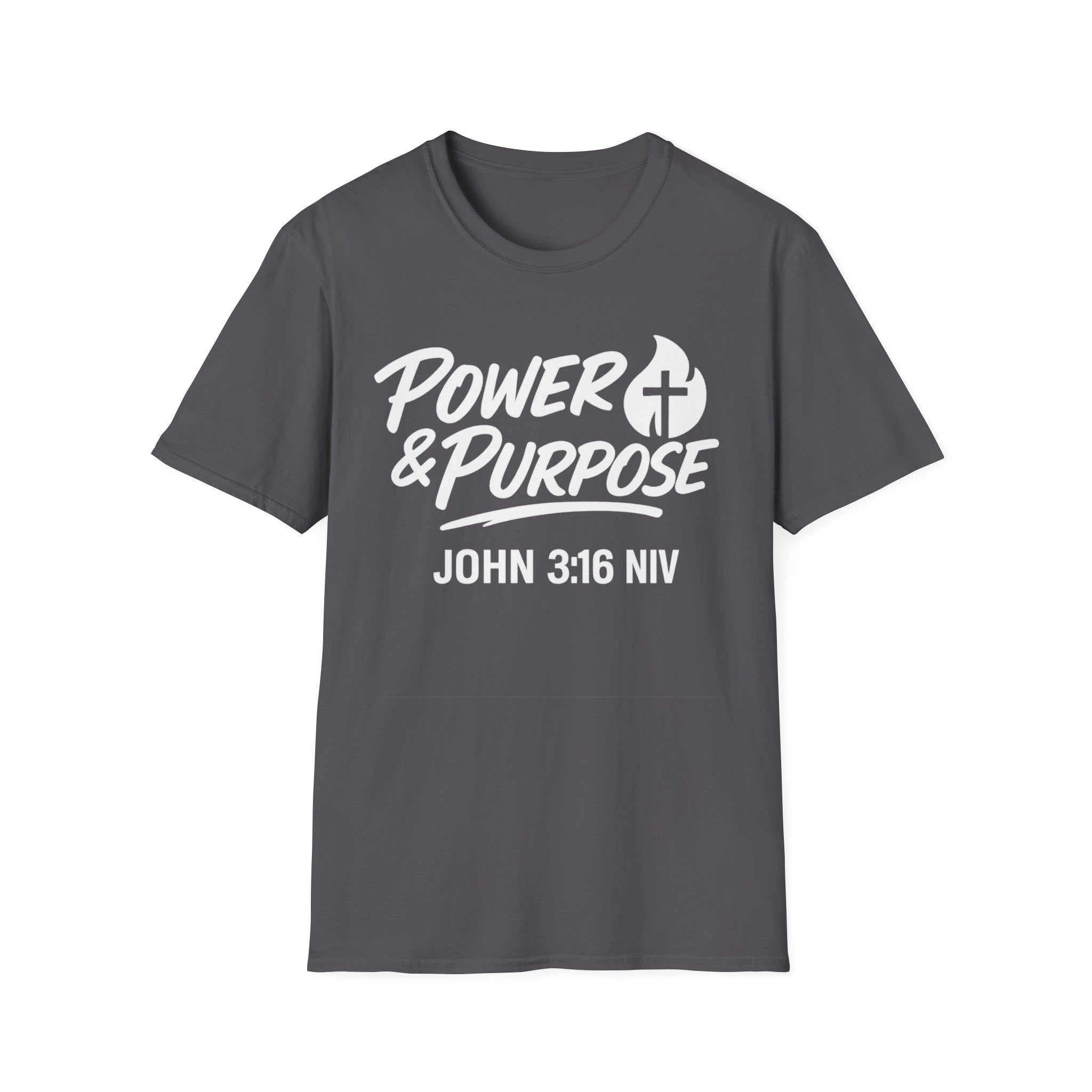 Power & Purpose John 3:16 Tee — ‘Jesus Saves’ Cross Graphic T-Shirt