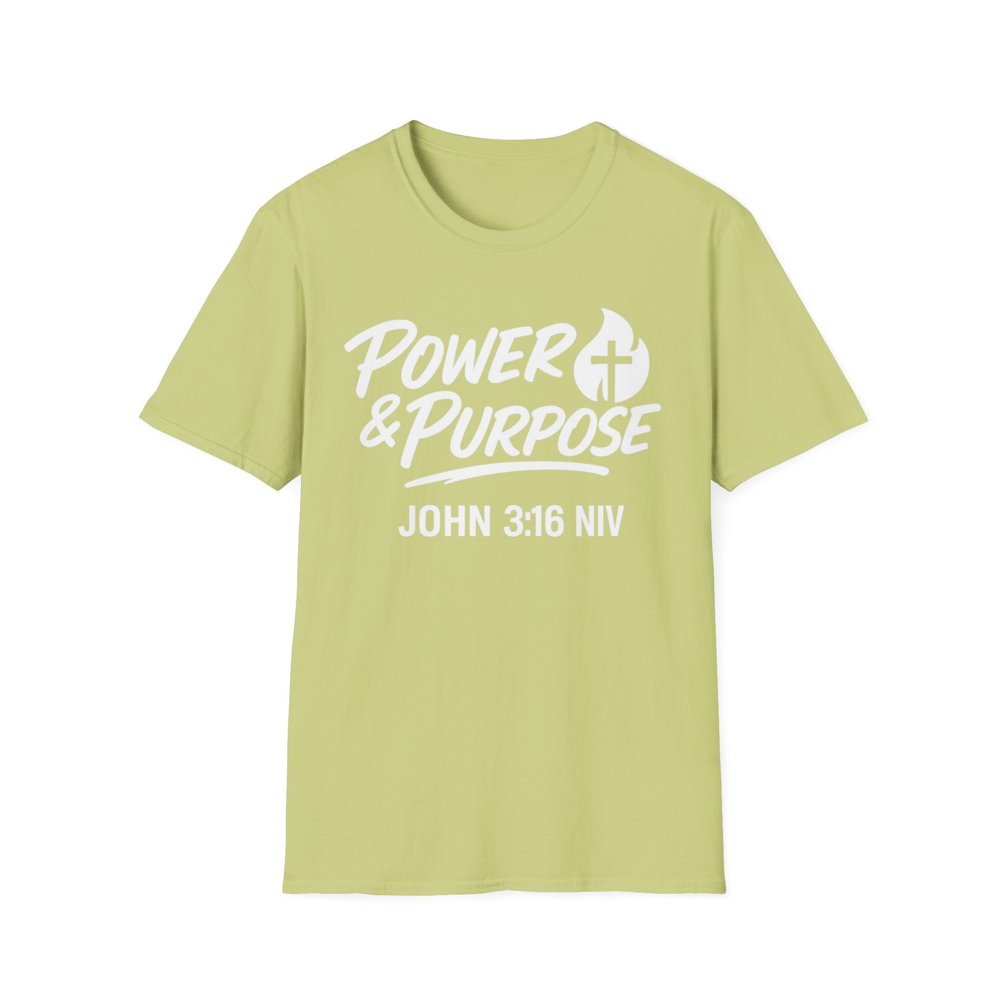 Power & Purpose John 3:16 Tee — ‘Jesus Saves’ Cross Graphic T-Shirt
