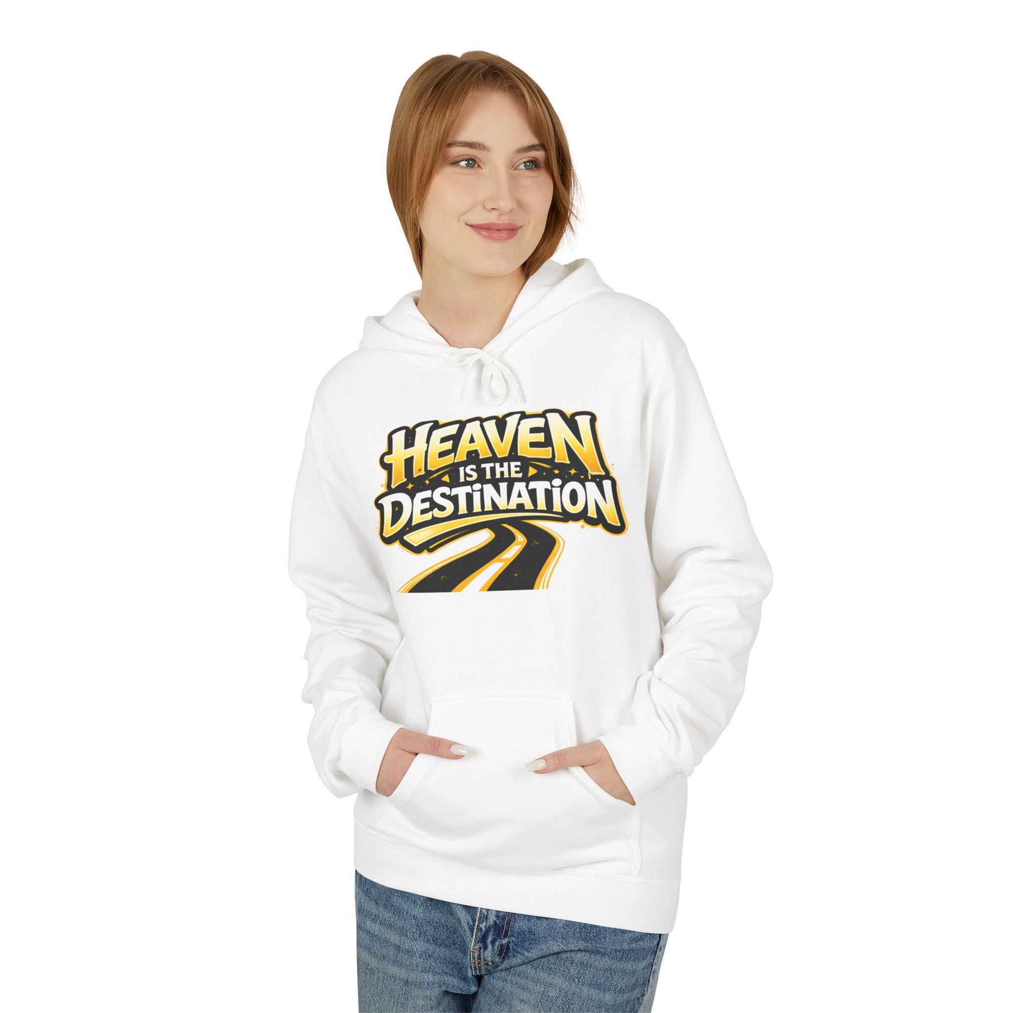 Heaven Is The Destination Hoodie — Inspirational Christian Graphic Hoodie