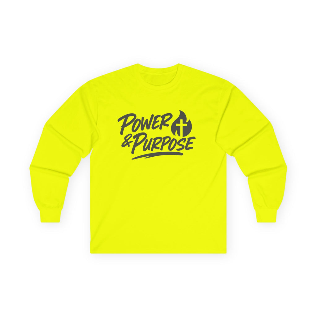 Power & Purpose Collective Long Sleeve Tee — Faith-Based Inspirational Shirt