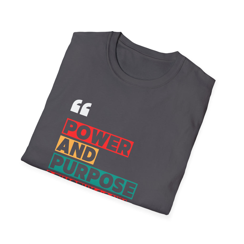 Power and Purpose Tee — 2 Timothy 1:9 Inspirational Christian T-Shirt