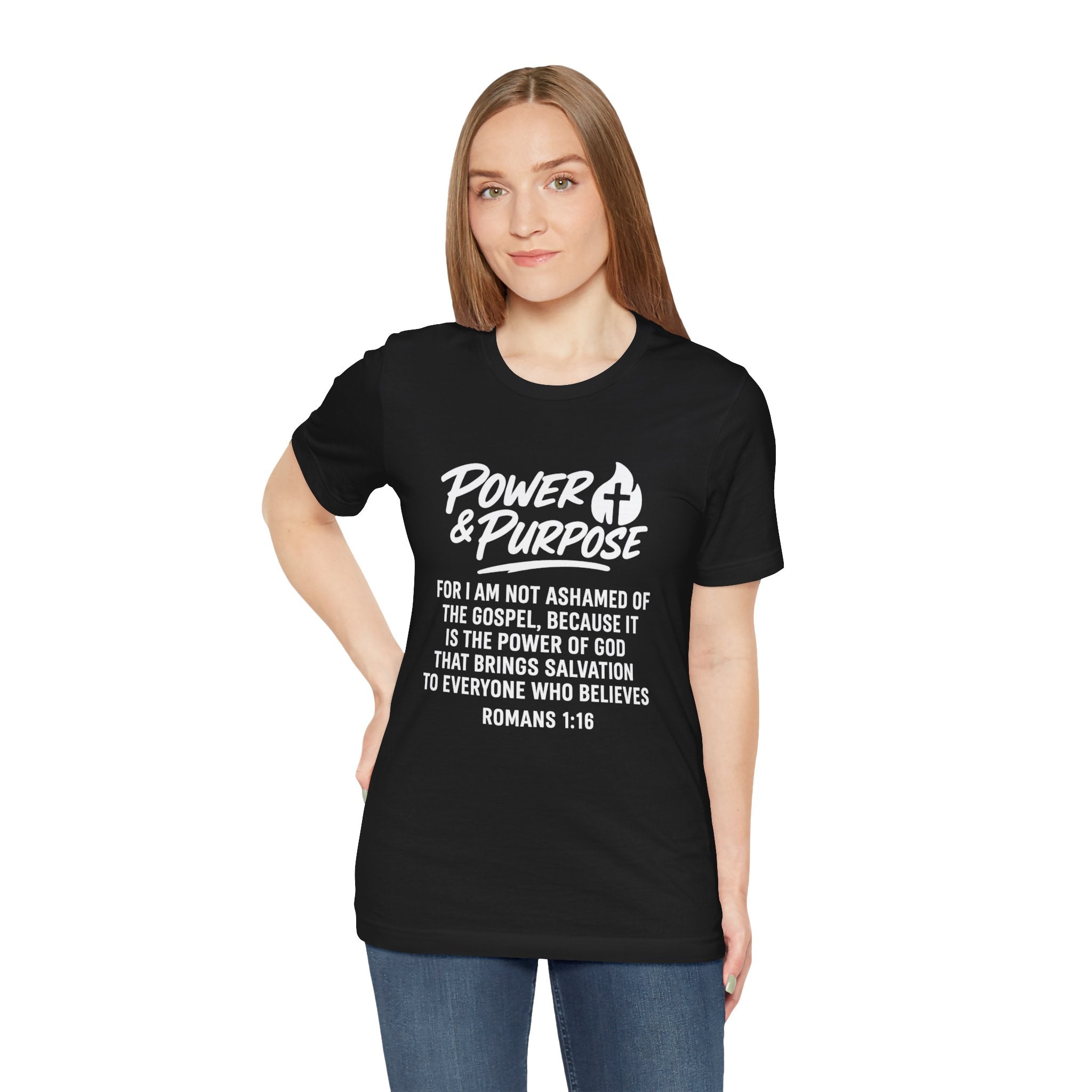 Power & Purpose -Romans 1:16 Short Sleeve Tee