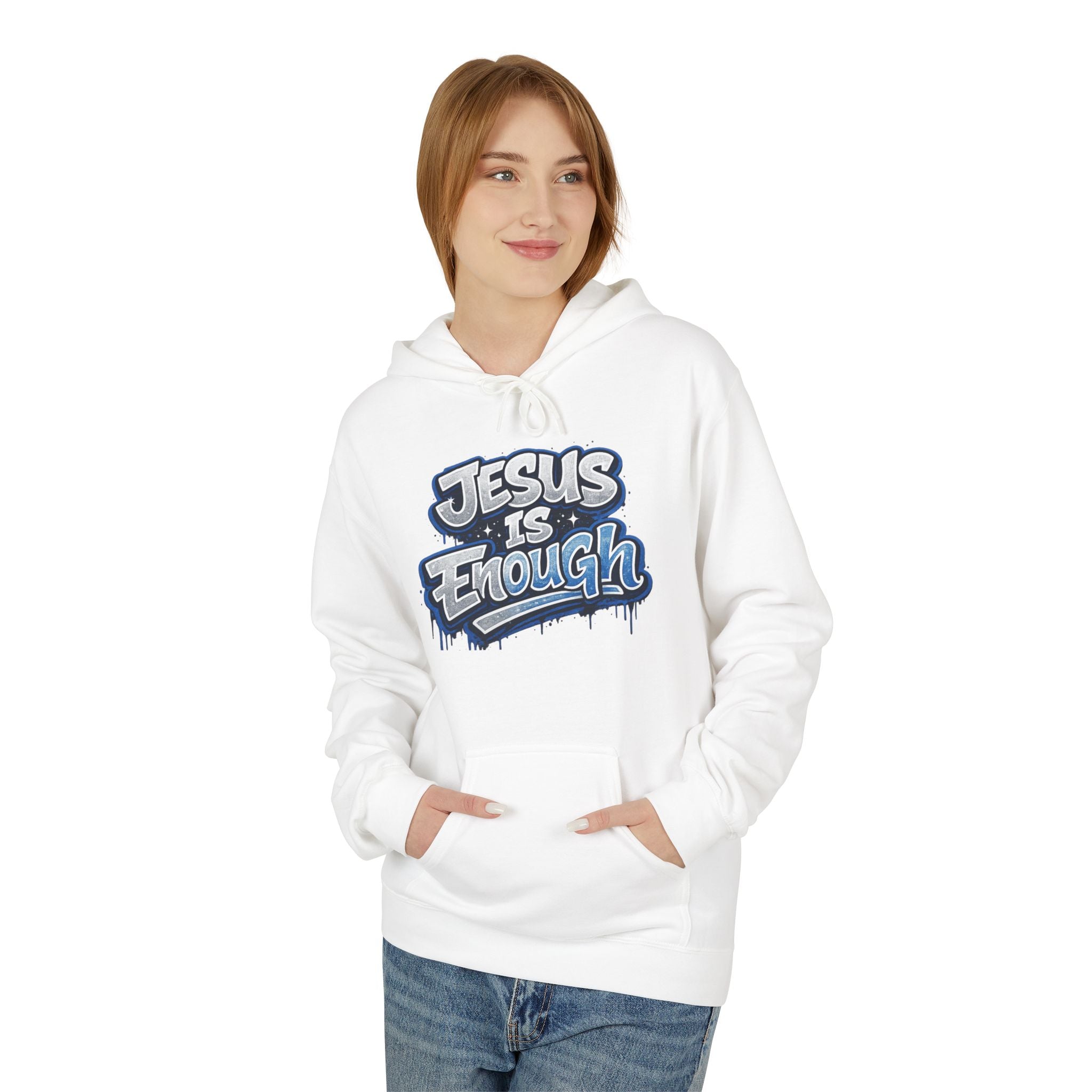 Jesus Enough Hoodie - Christian Faith Graphic Pullover
