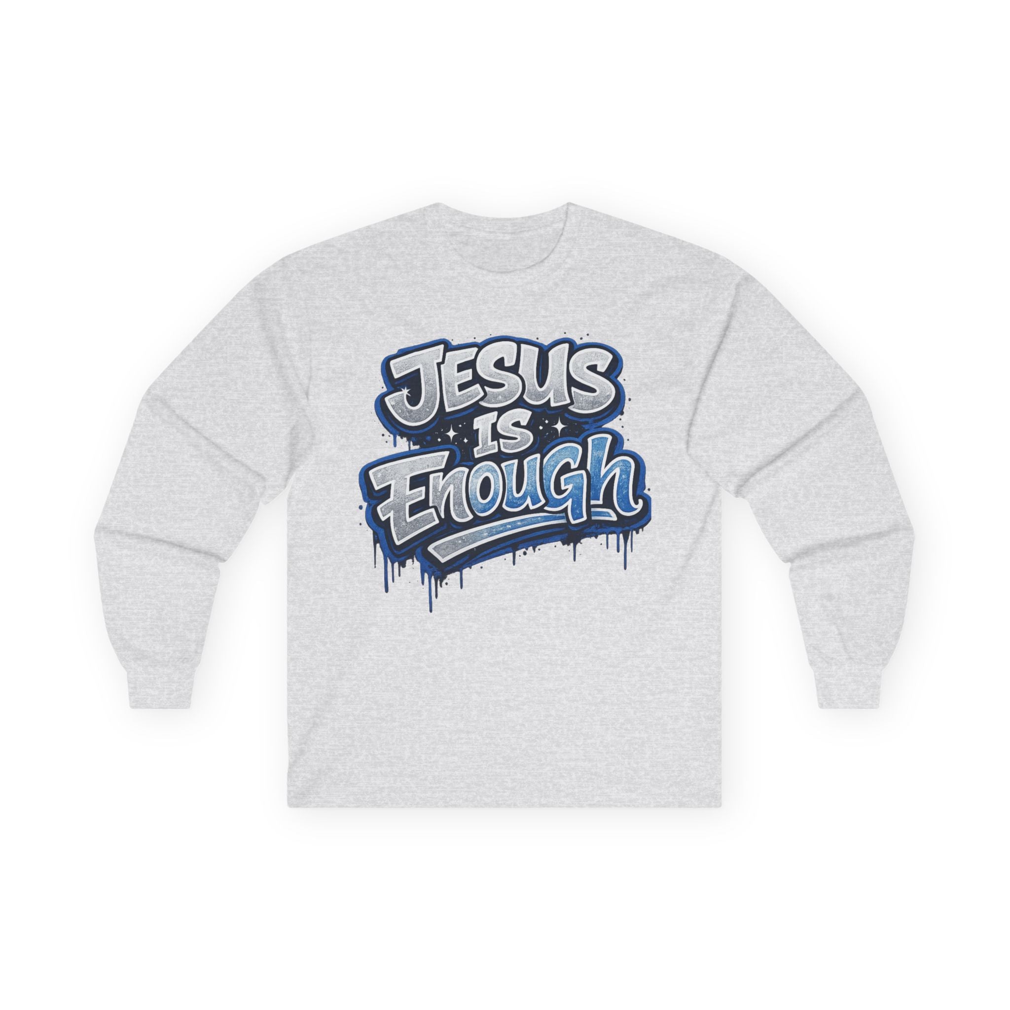 Jesus Is Enough Long Sleeve Tee — Christian Faith Graphic Shirt
