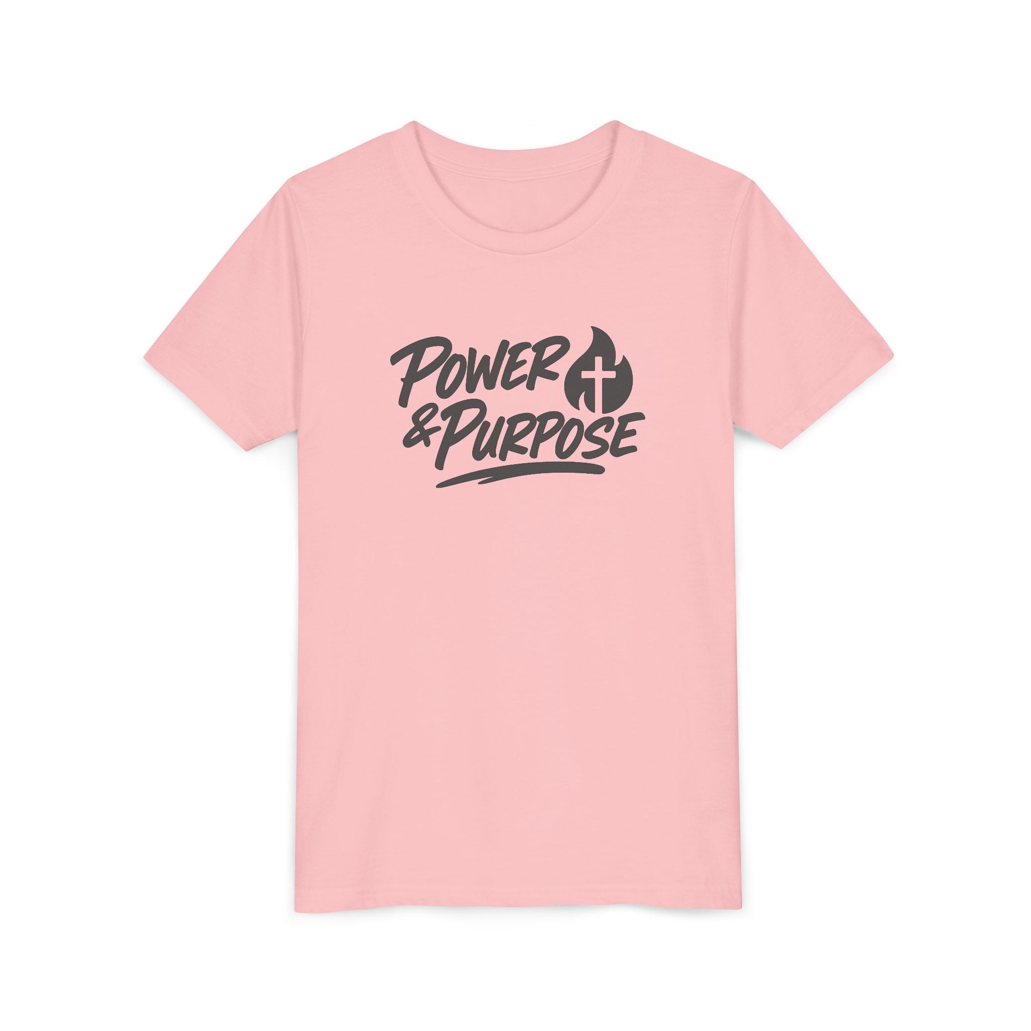 Youth Tee — "Power & Purpose" Christian Kids T‑Shirt (Faith-Based Inspirational)