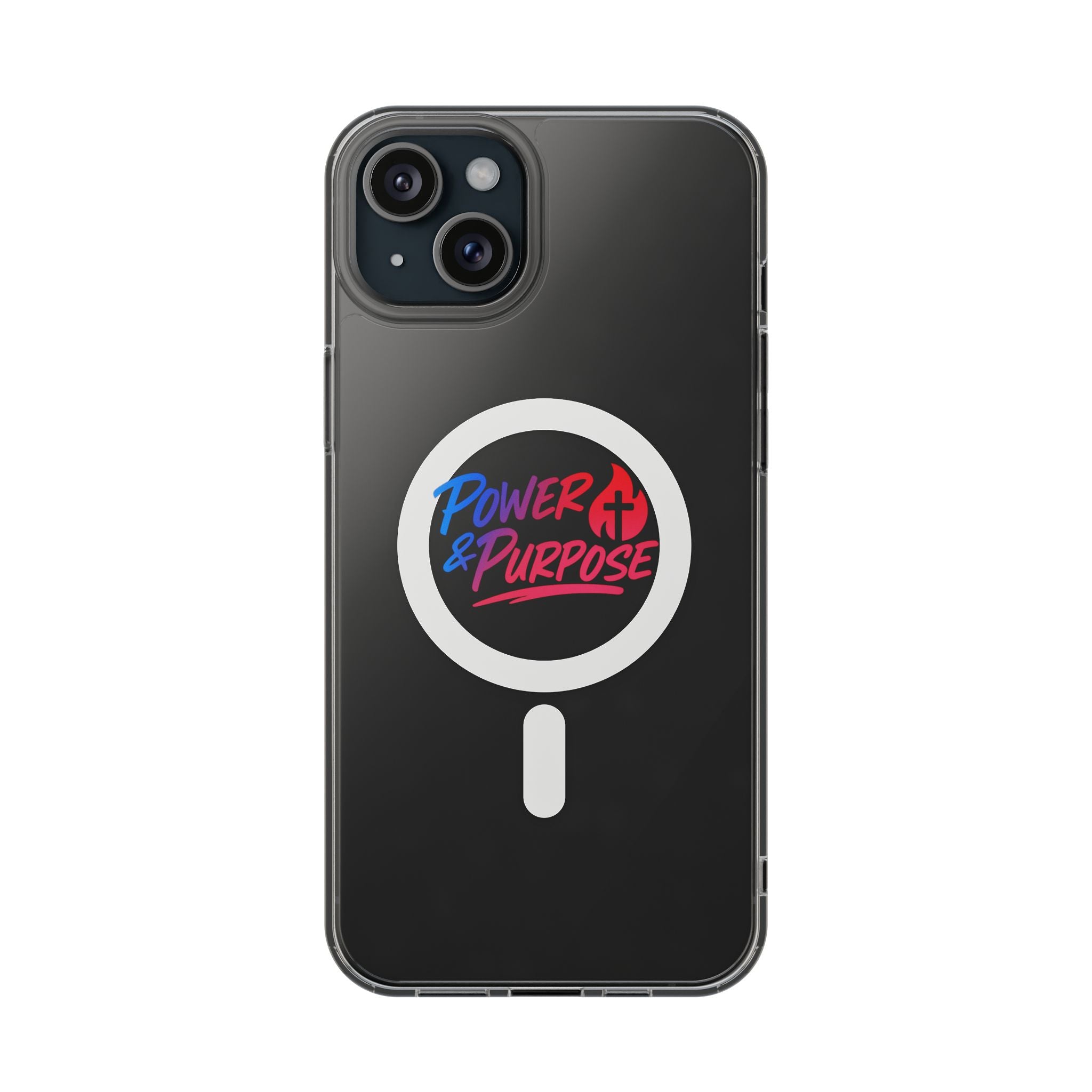 Clear Magnetic Phone Case — “Power & Purpose” Impact-Resistant MagSafe Compatible