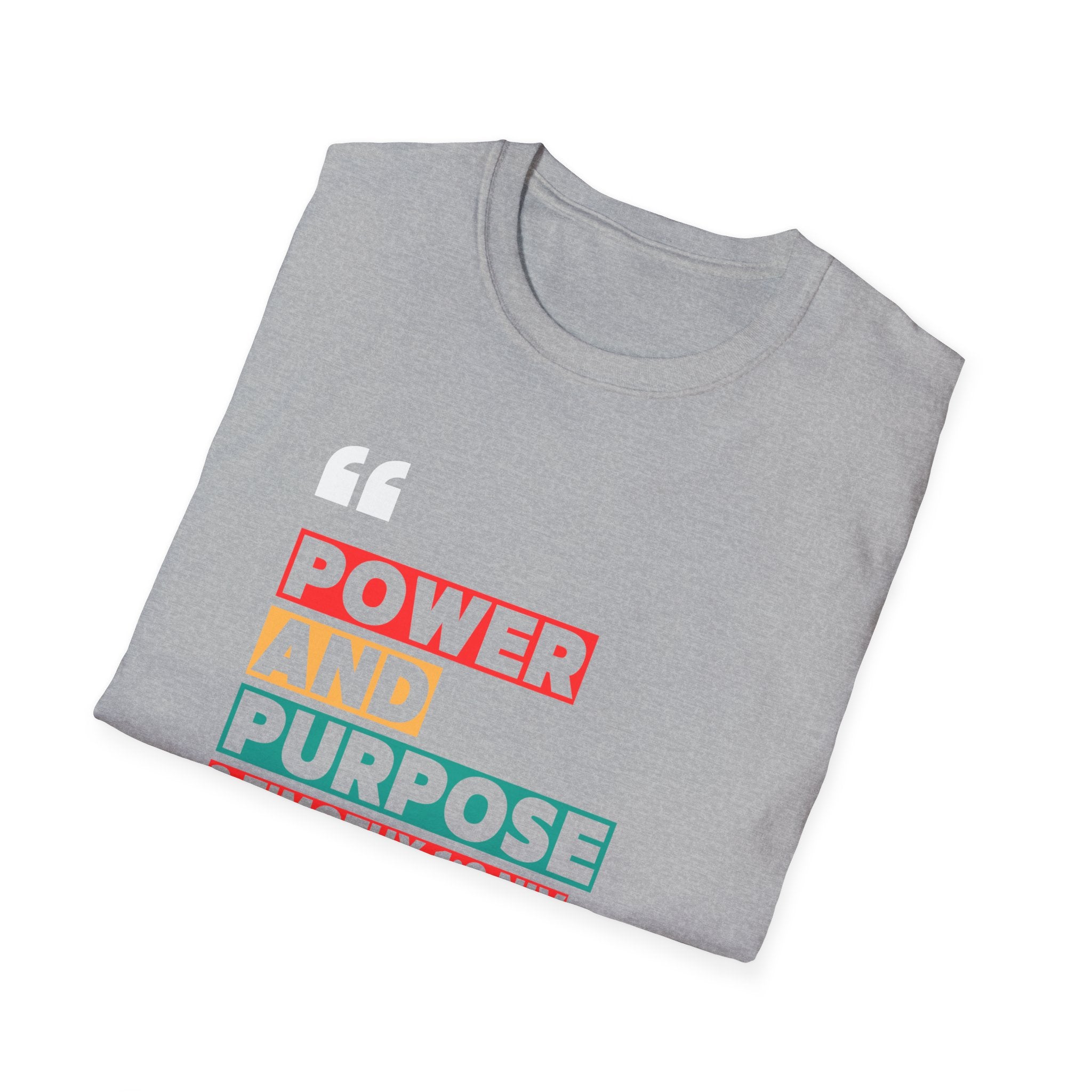 Power and Purpose Tee — 2 Timothy 1:9 Inspirational Christian T-Shirt