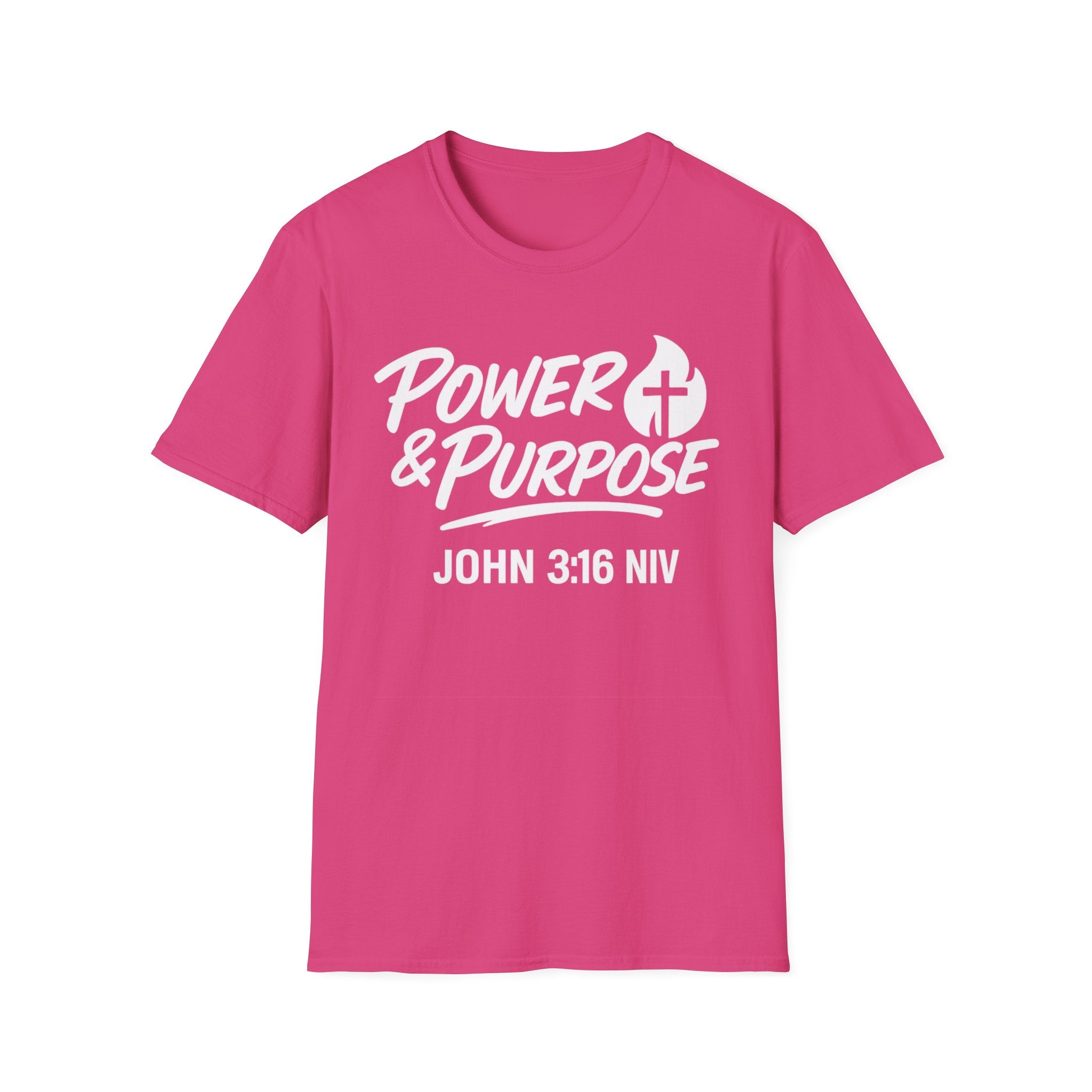 Power & Purpose John 3:16 Tee — ‘Jesus Saves’ Cross Graphic T-Shirt