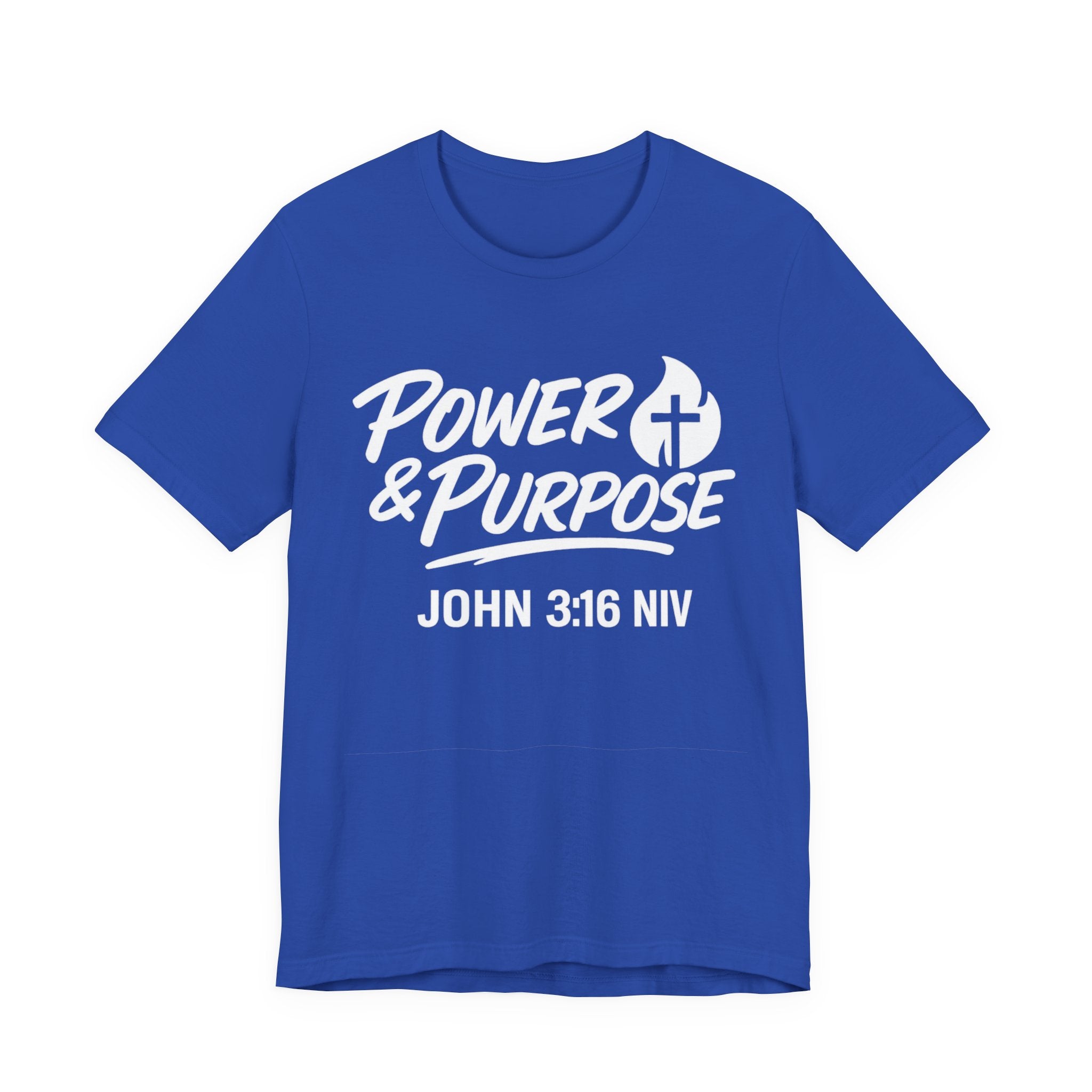 Power & Purpose John 3:16 Tee — ‘Jesus Saves’ Cross Graphic T-Shirt