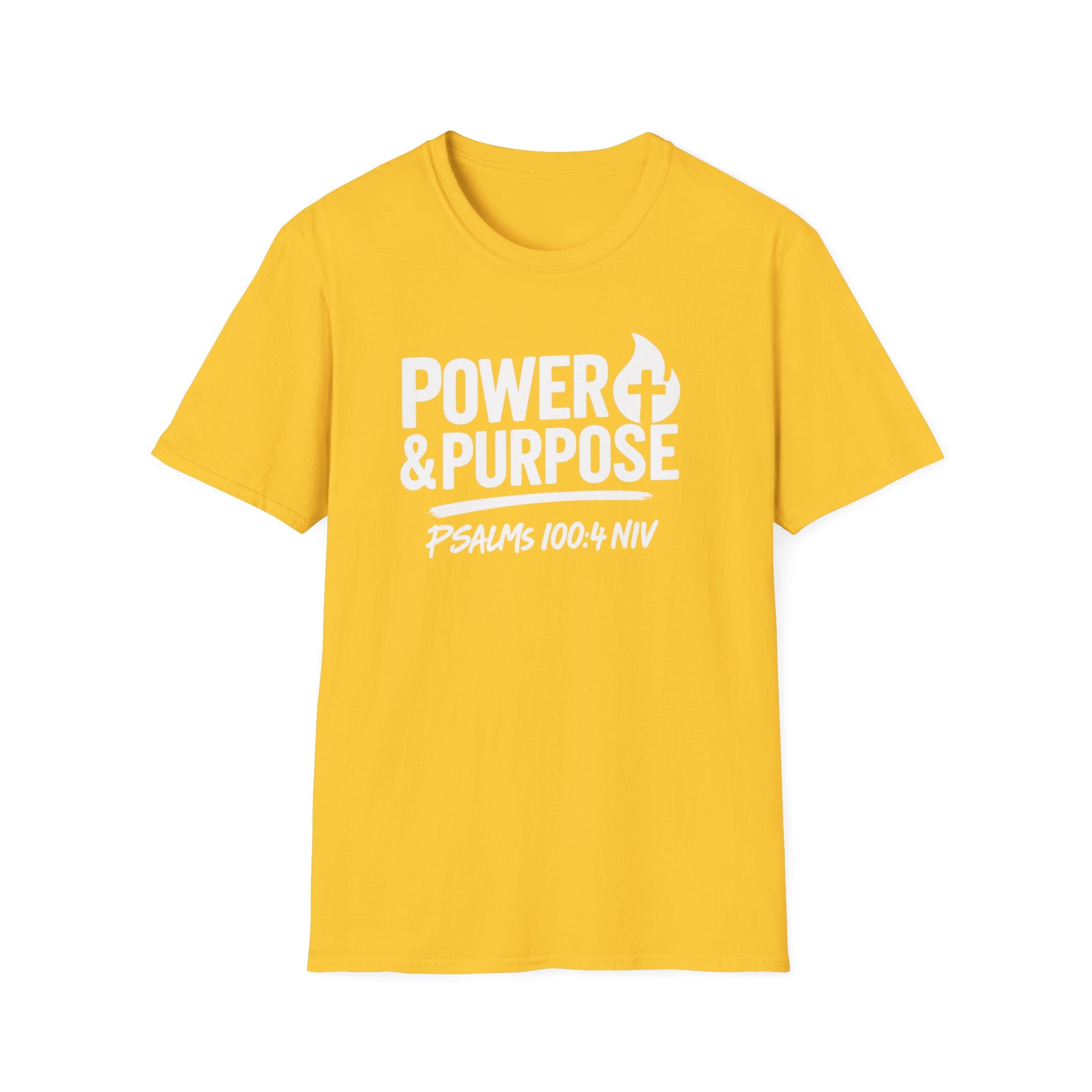 Power & Purpose T-Shirt – Psalm 118:100-4 NIV Christian Faith Tee