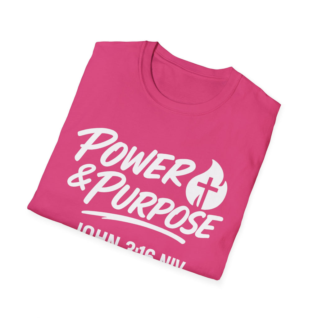 Power & Purpose John 3:16 Tee — ‘Jesus Saves’ Cross Graphic T-Shirt