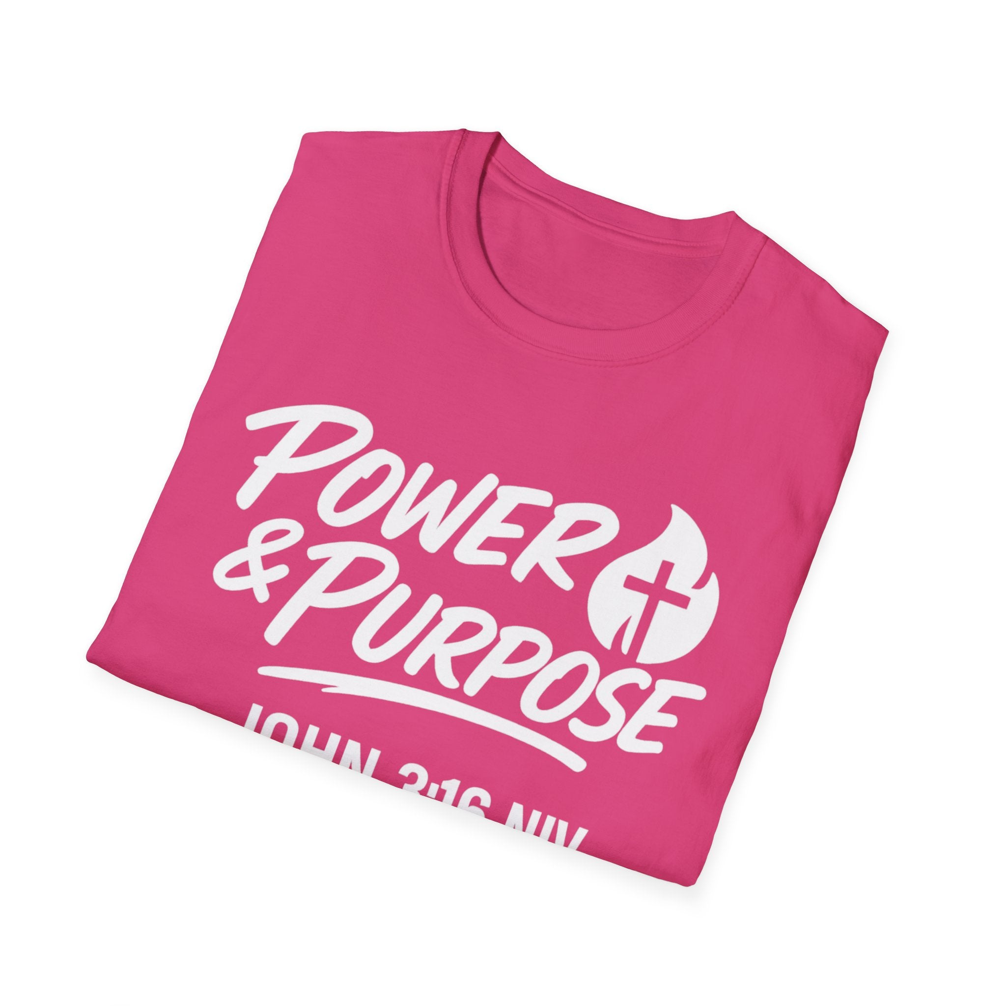 Power & Purpose John 3:16 Tee — ‘Jesus Saves’ Cross Graphic T-Shirt