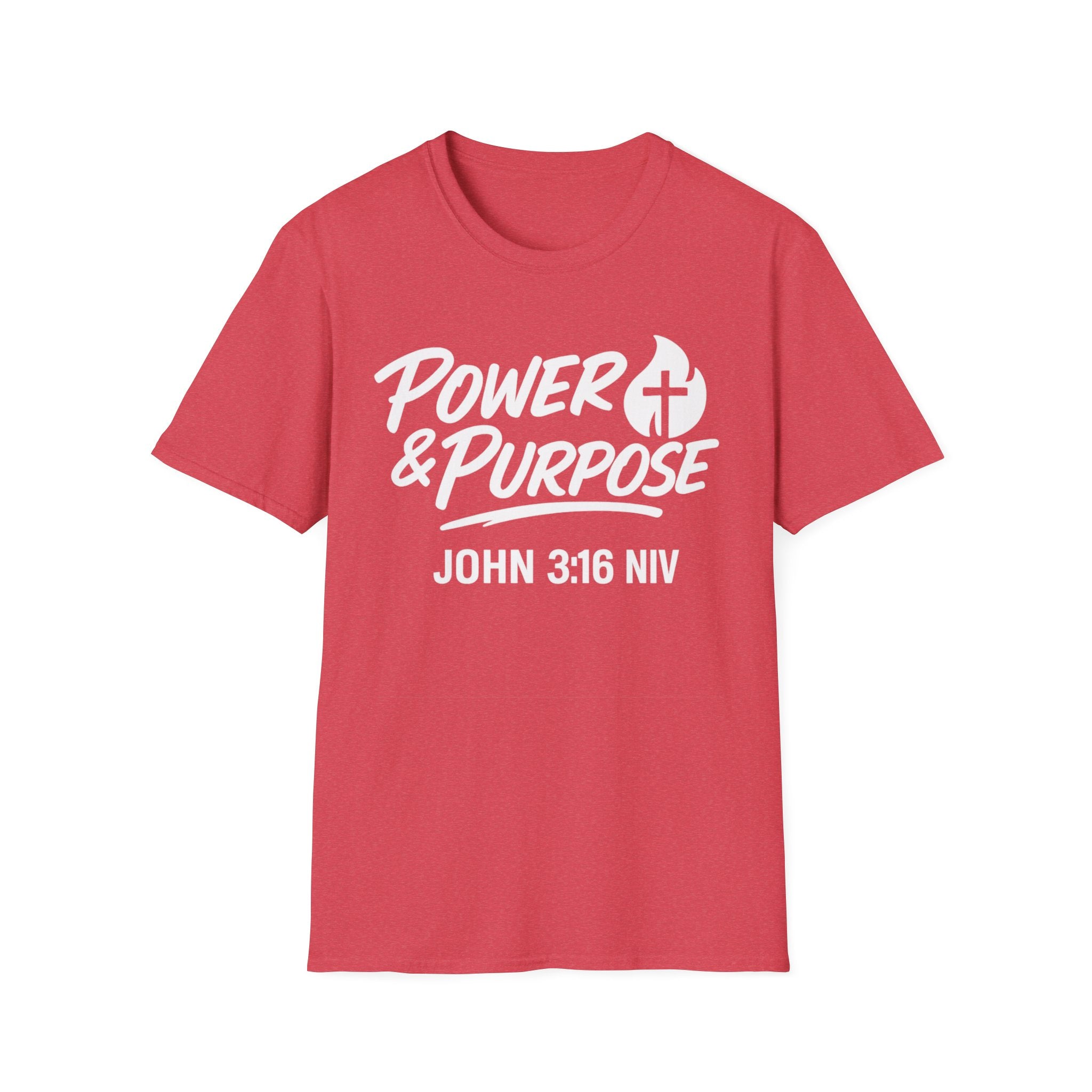 Power & Purpose John 3:16 Tee — ‘Jesus Saves’ Cross Graphic T-Shirt