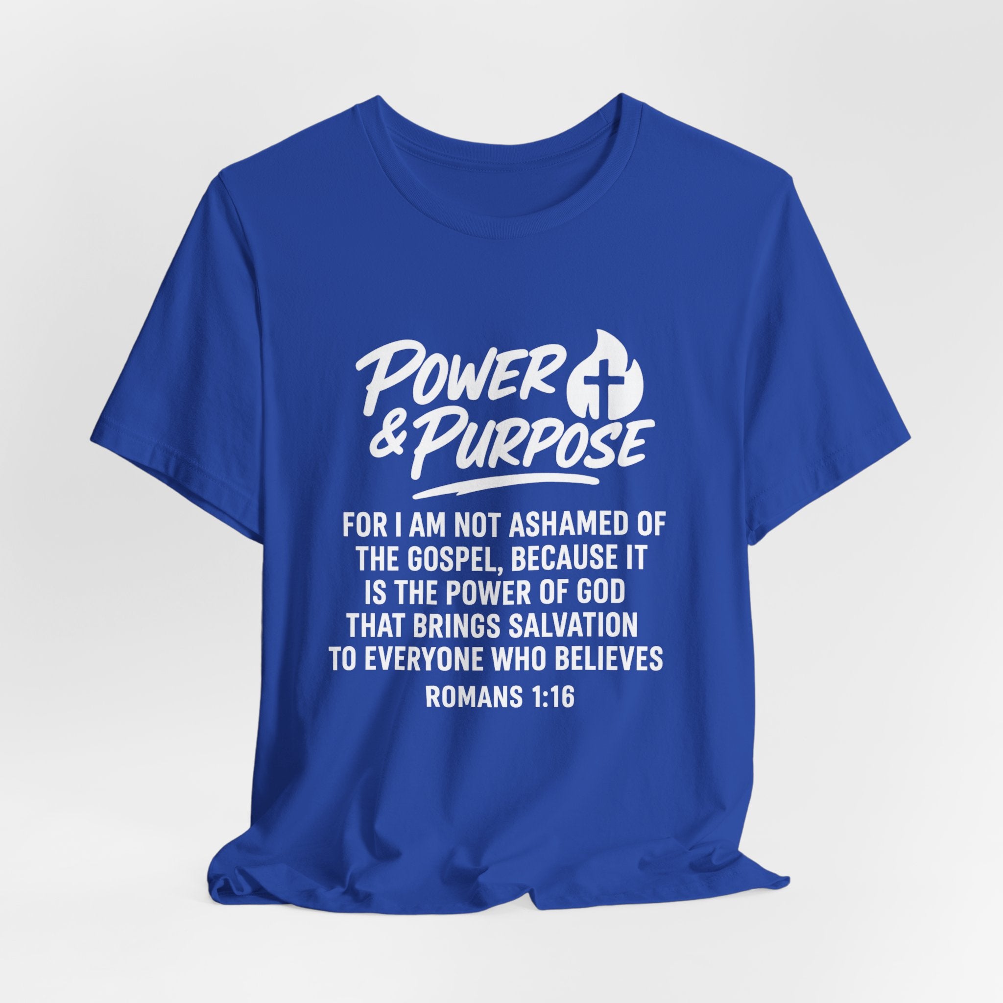 Power & Purpose -Romans 1:16 Short Sleeve Tee