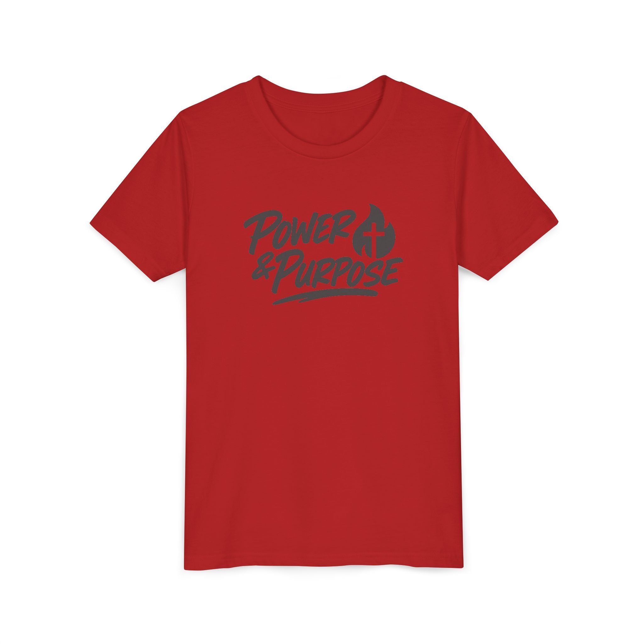 Youth Tee — "Power & Purpose" Christian Kids T‑Shirt (Faith-Based Inspirational)
