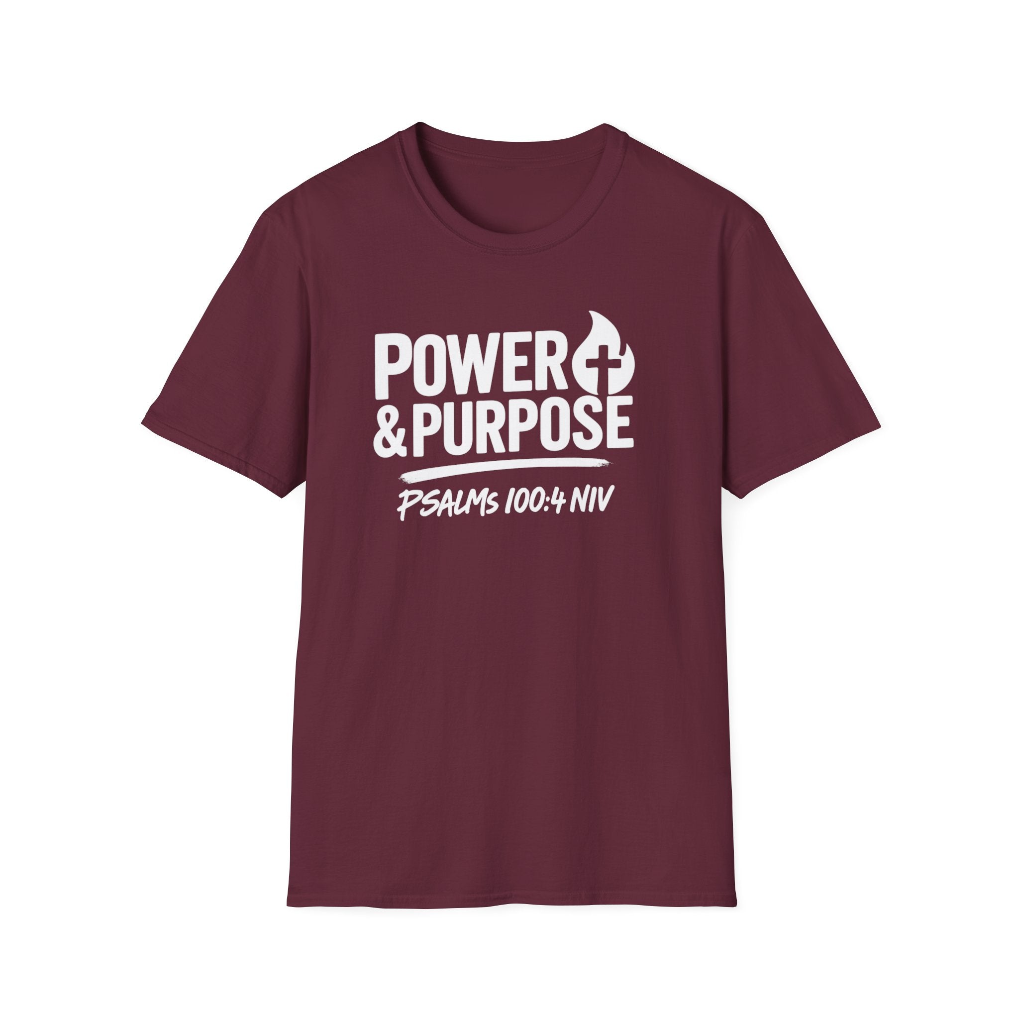 Power & Purpose T-Shirt – Psalm 118:100-4 NIV Christian Faith Tee