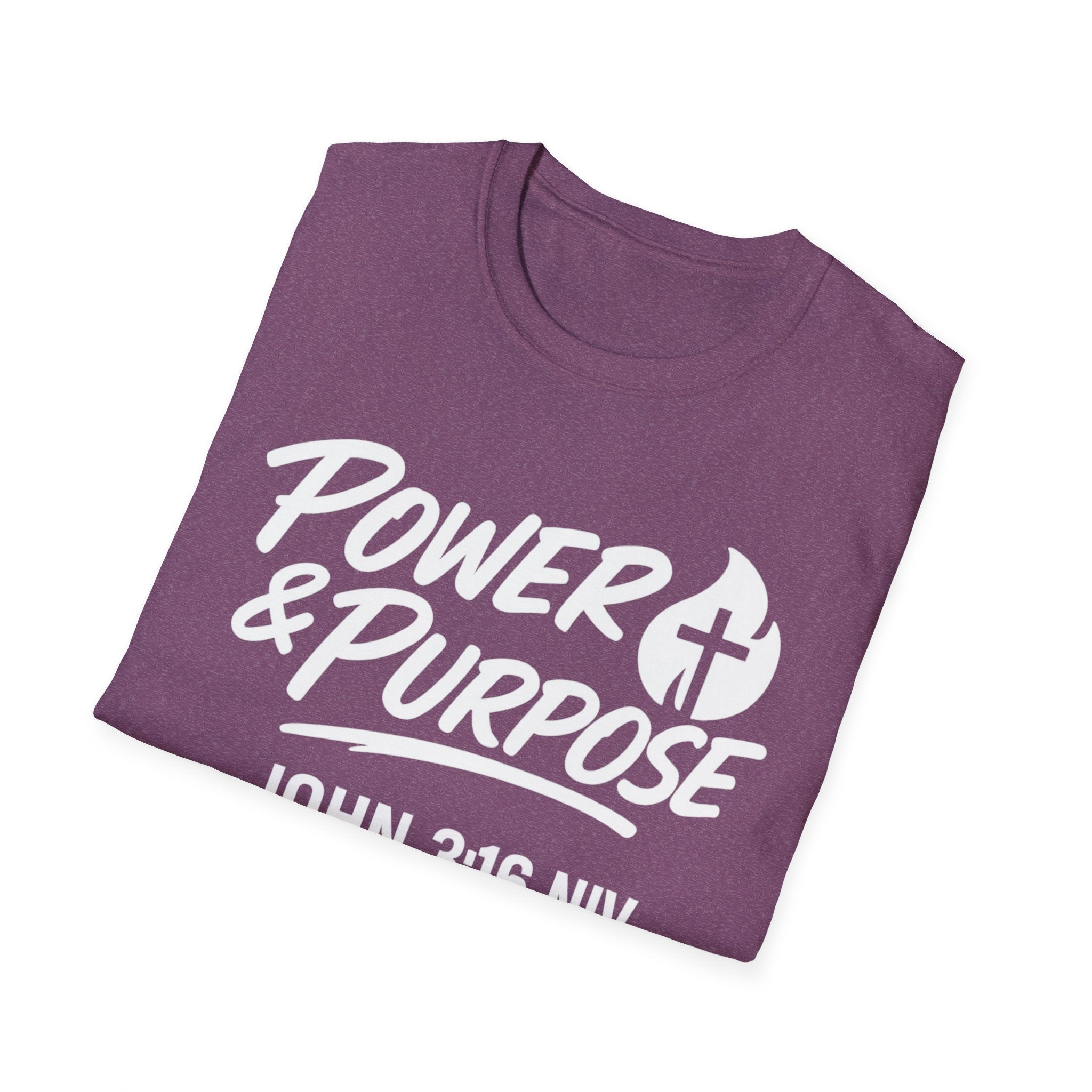 Power & Purpose John 3:16 Tee — ‘Jesus Saves’ Cross Graphic T-Shirt