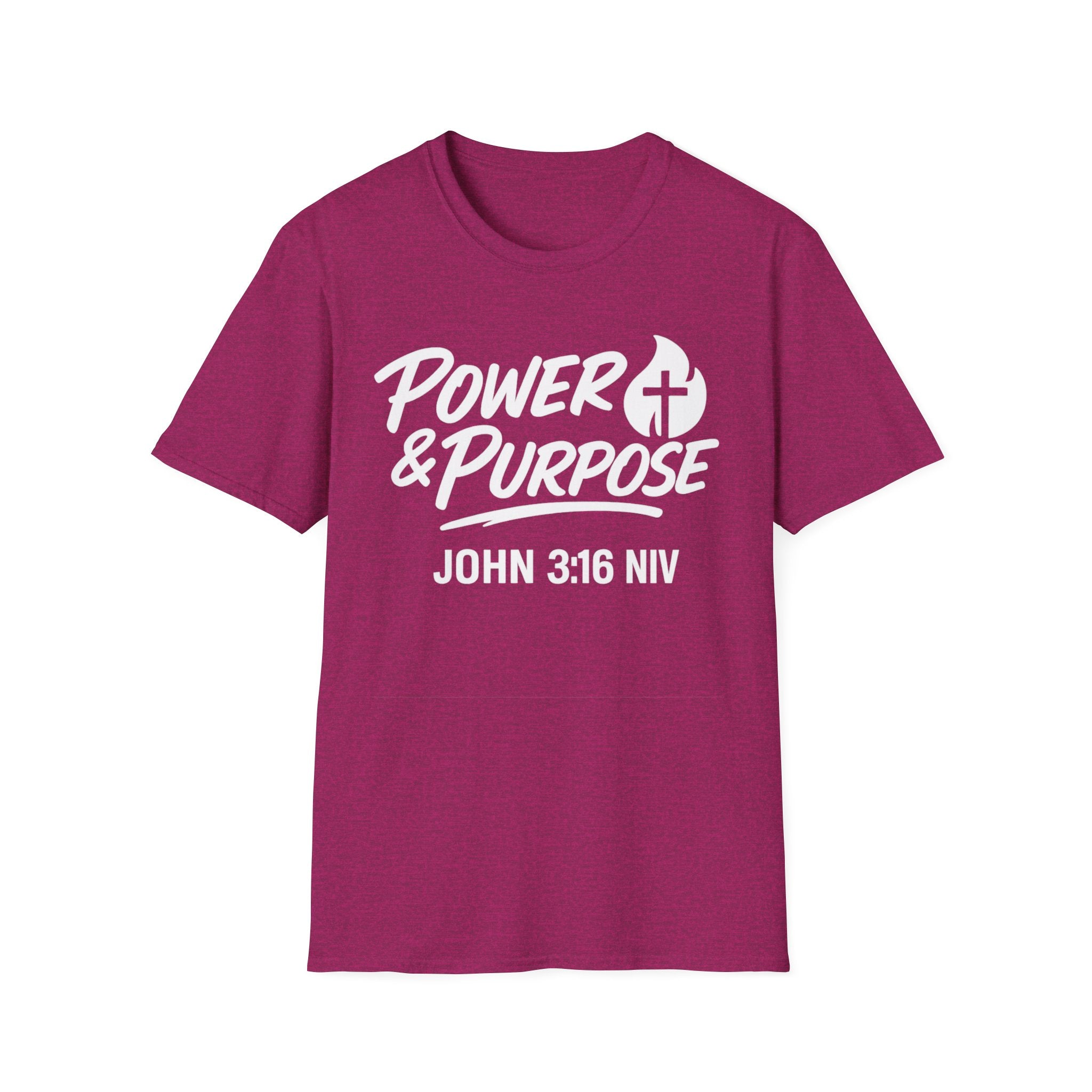 Power & Purpose John 3:16 Tee — ‘Jesus Saves’ Cross Graphic T-Shirt