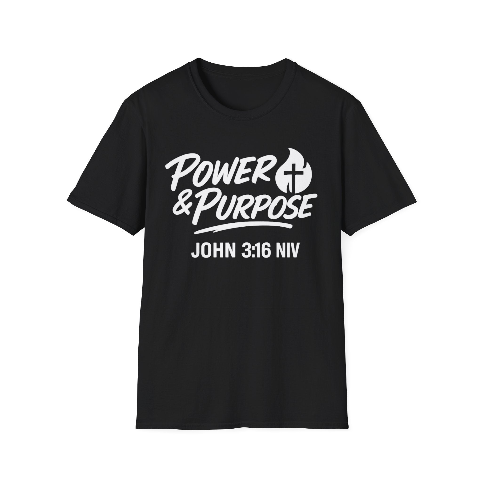 Power & Purpose John 3:16 Tee — ‘Jesus Saves’ Cross Graphic T-Shirt