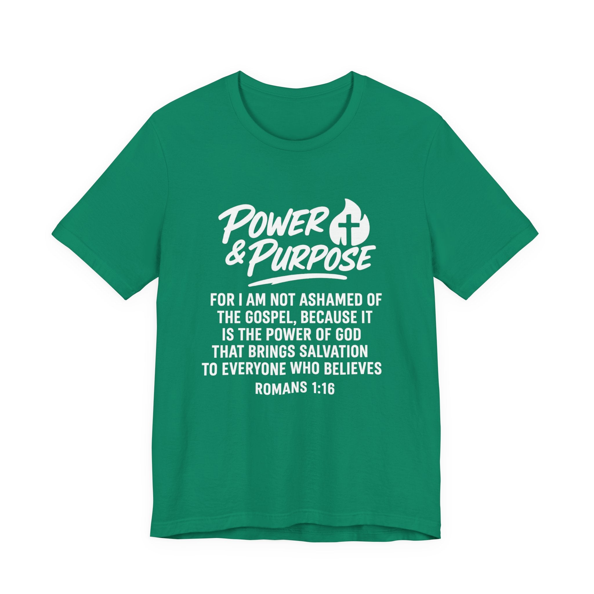 Power & Purpose -Romans 1:16 Short Sleeve Tee