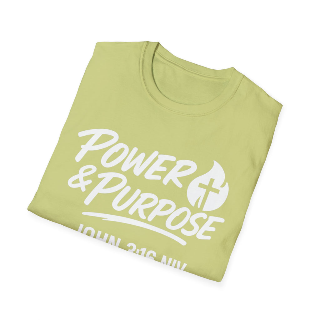 Power & Purpose John 3:16 Tee — ‘Jesus Saves’ Cross Graphic T-Shirt