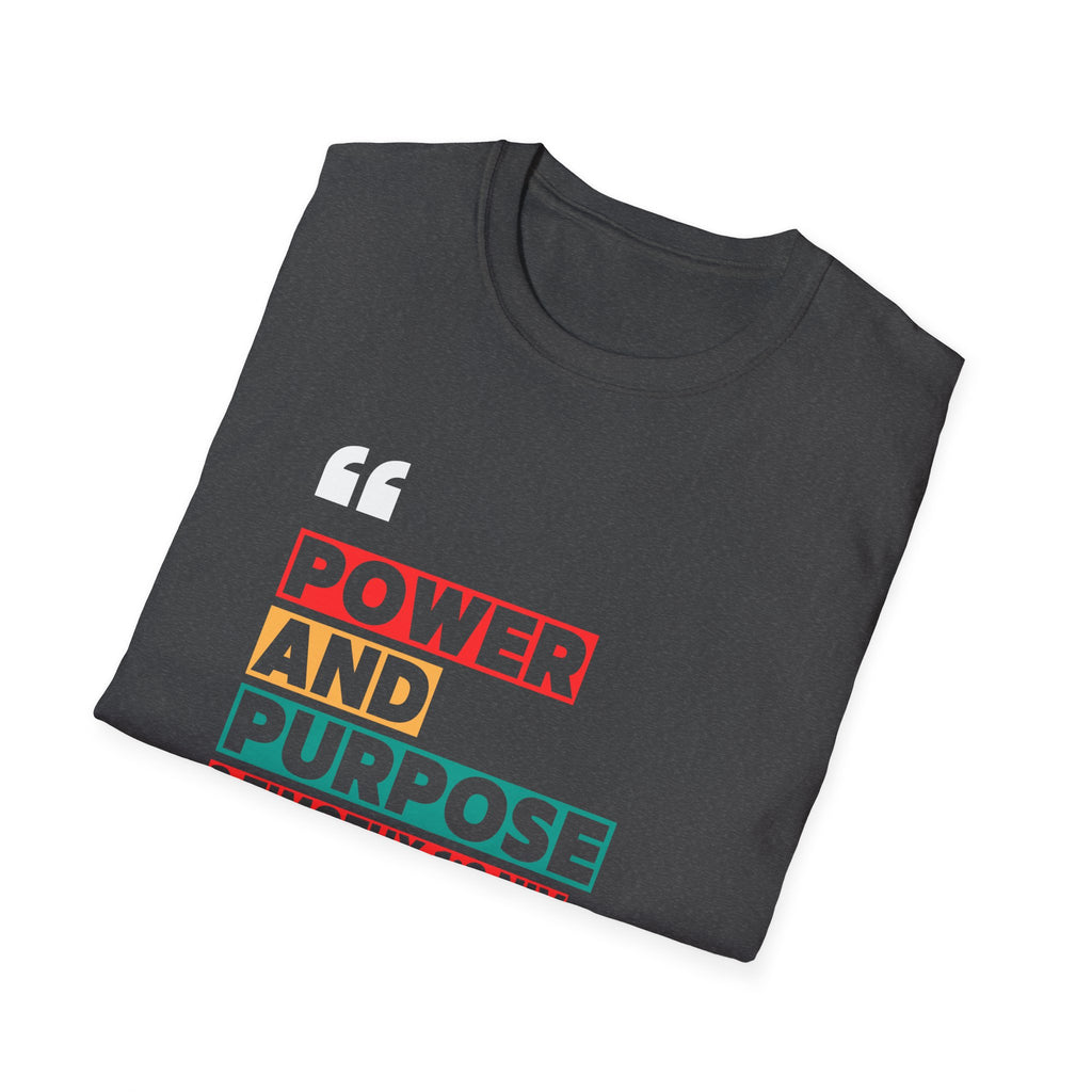 Power and Purpose Tee — 2 Timothy 1:9 Inspirational Christian T-Shirt