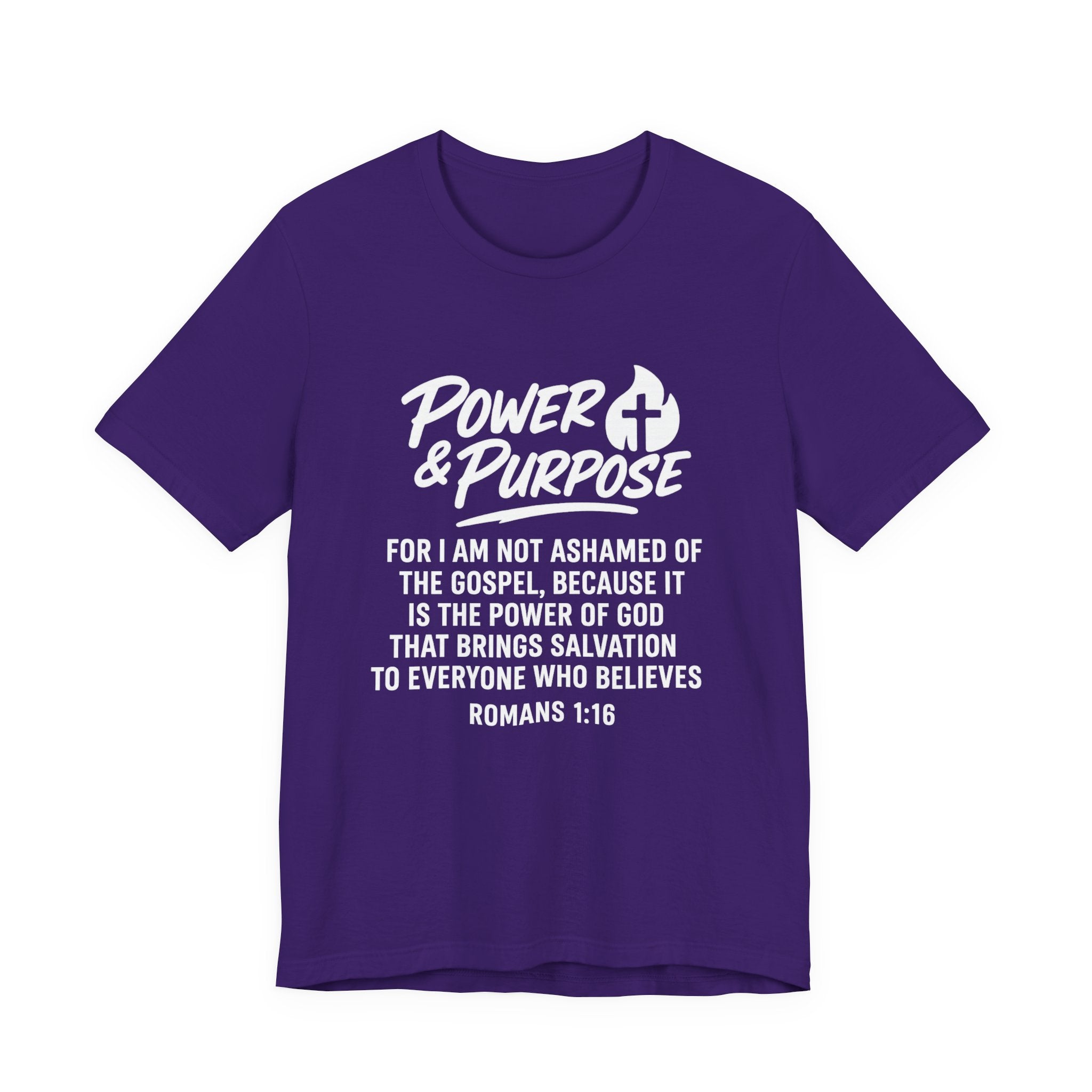 Power & Purpose -Romans 1:16 Short Sleeve Tee