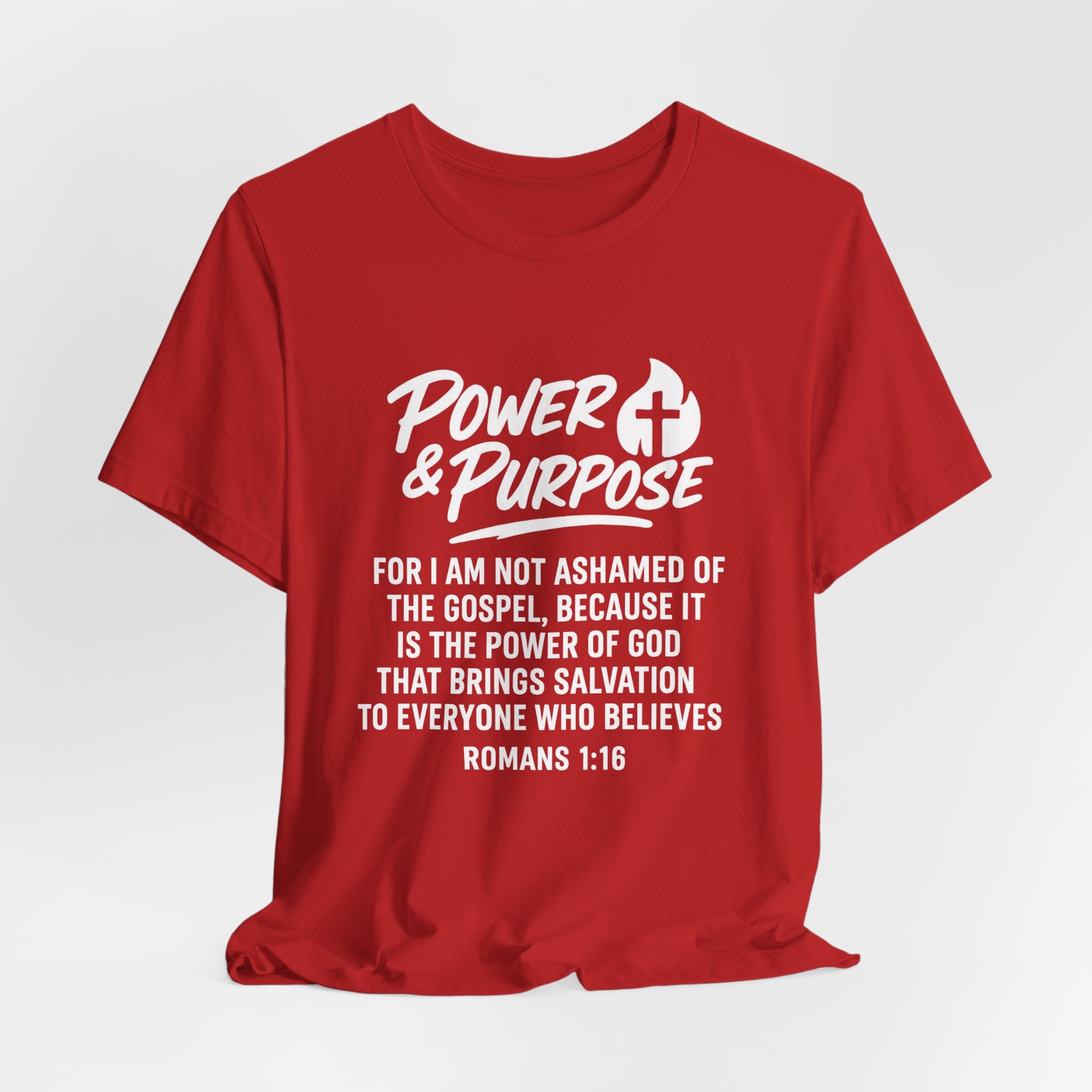 Power & Purpose -Romans 1:16 Short Sleeve Tee