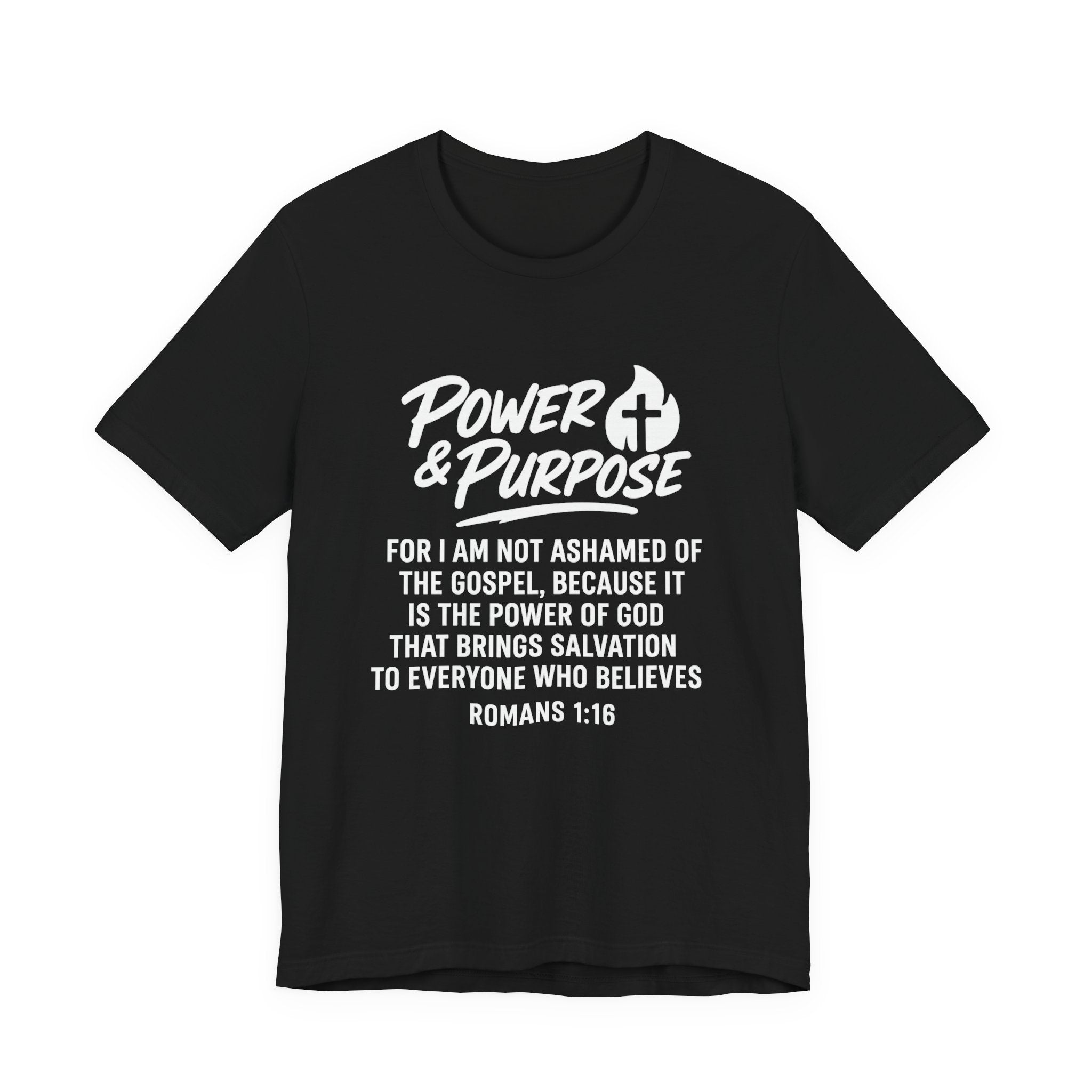 Power & Purpose -Romans 1:16 Short Sleeve Tee