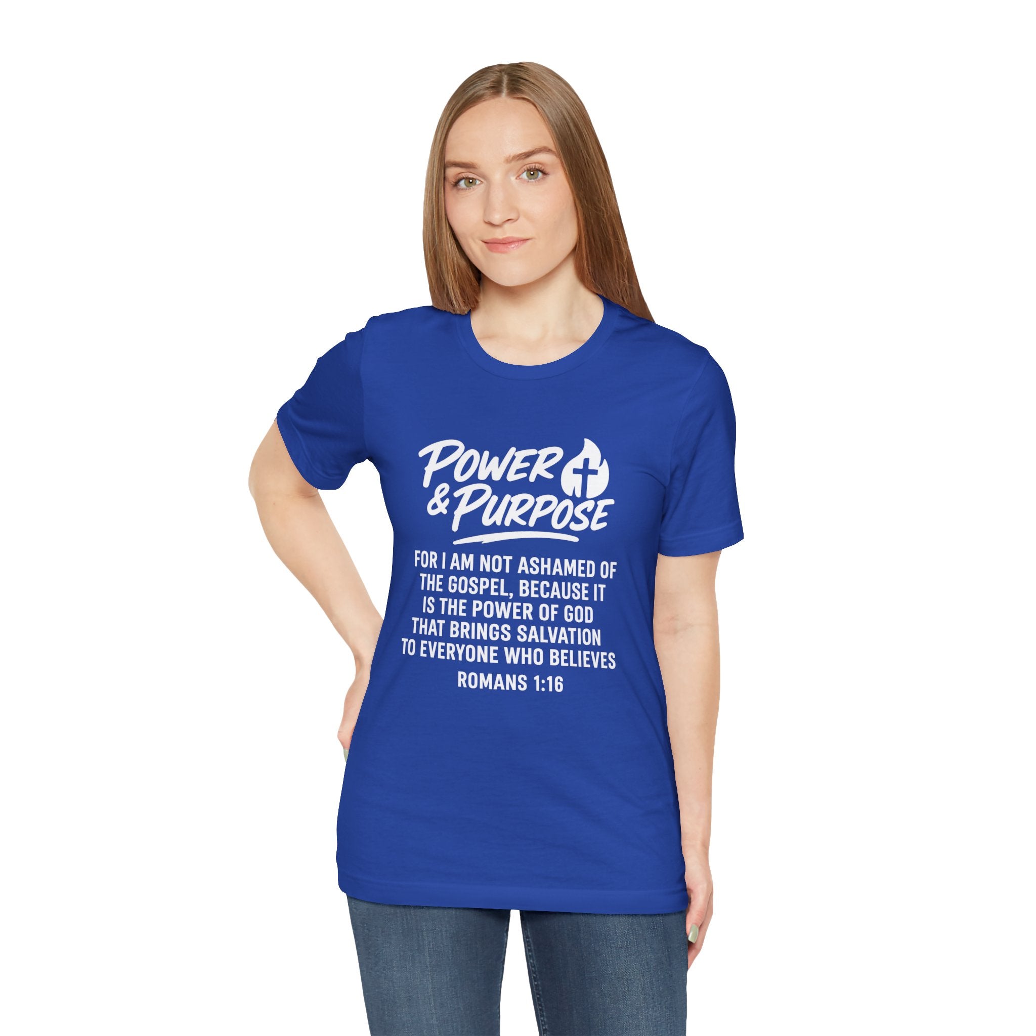 Power & Purpose -Romans 1:16 Short Sleeve Tee